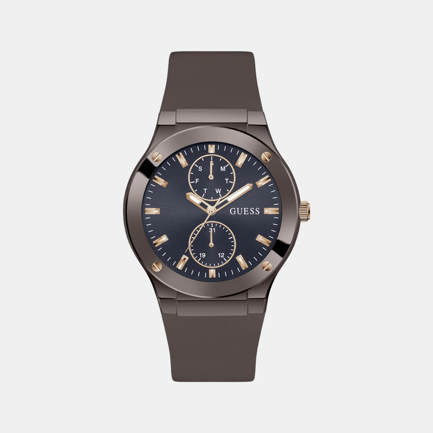 Men Quartz Blue Dial Analog Silicone Watch GW0491G2