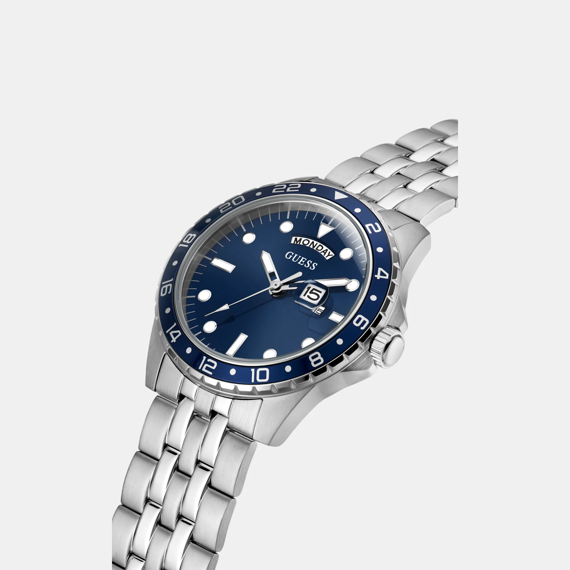 Men Quartz Blue Dial Analog Stainless Steel Watch GW0220G1 - Image 5