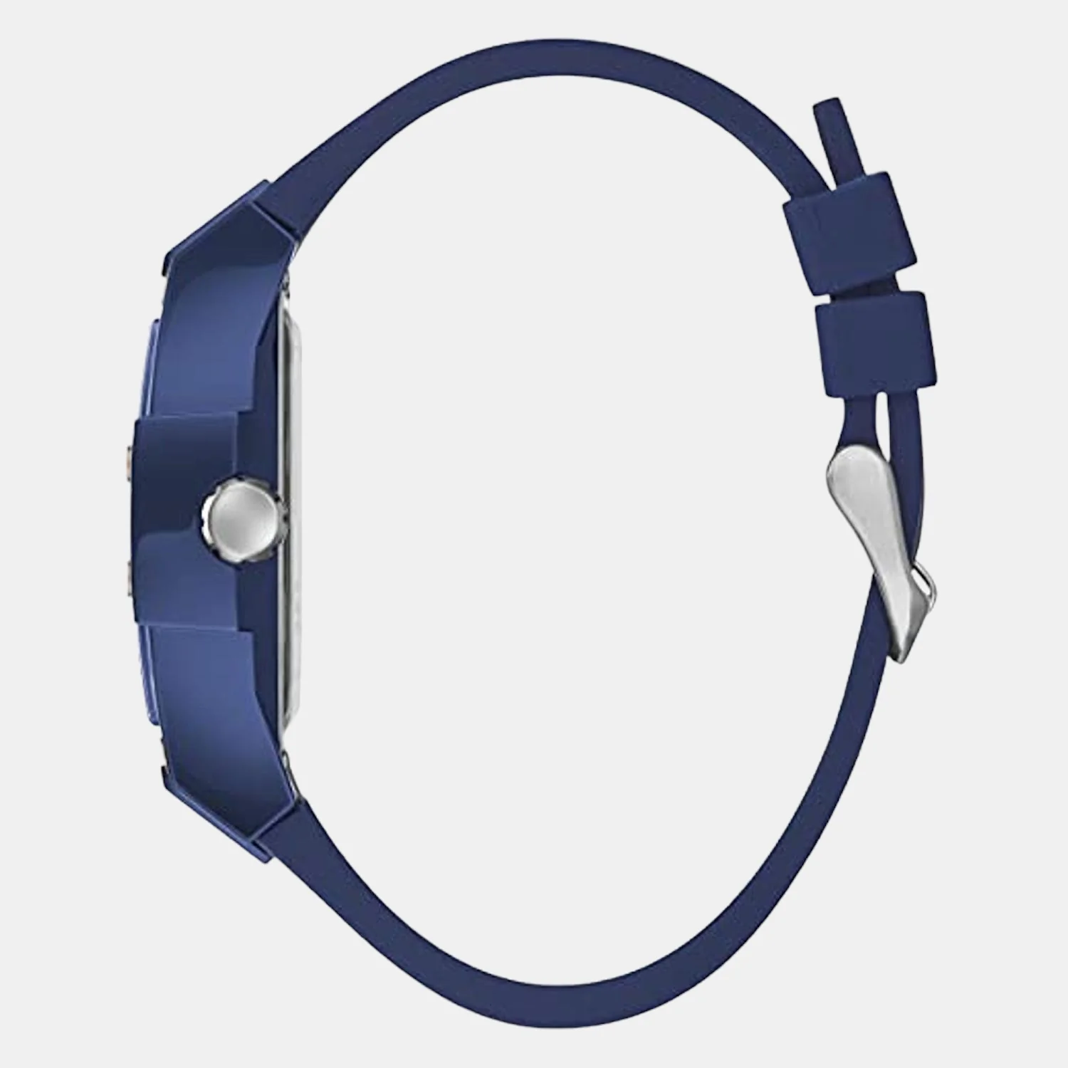 Men Quartz Blue Dial Chronograph Silicone Watch GW0203G7 - Image 2