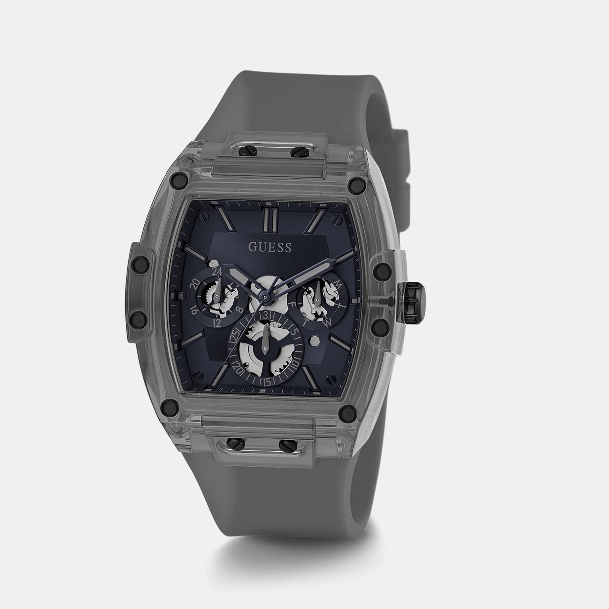 Men Quartz Blue Dial Chronograph Silicone Watch GW0203G9 - Image 3
