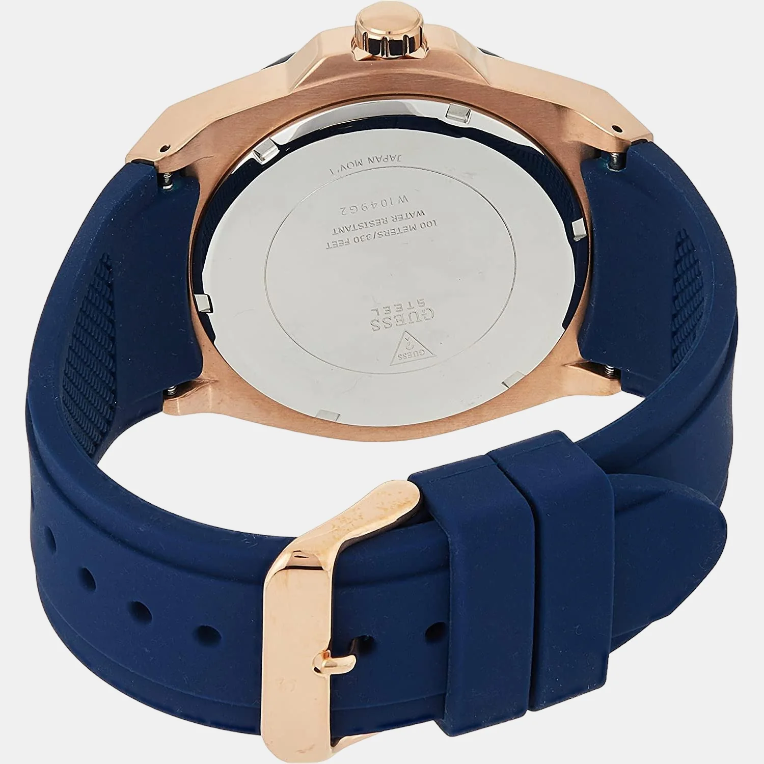 Men Quartz Blue Dial Chronograph Silicone Watch W1049G2 - Image 2