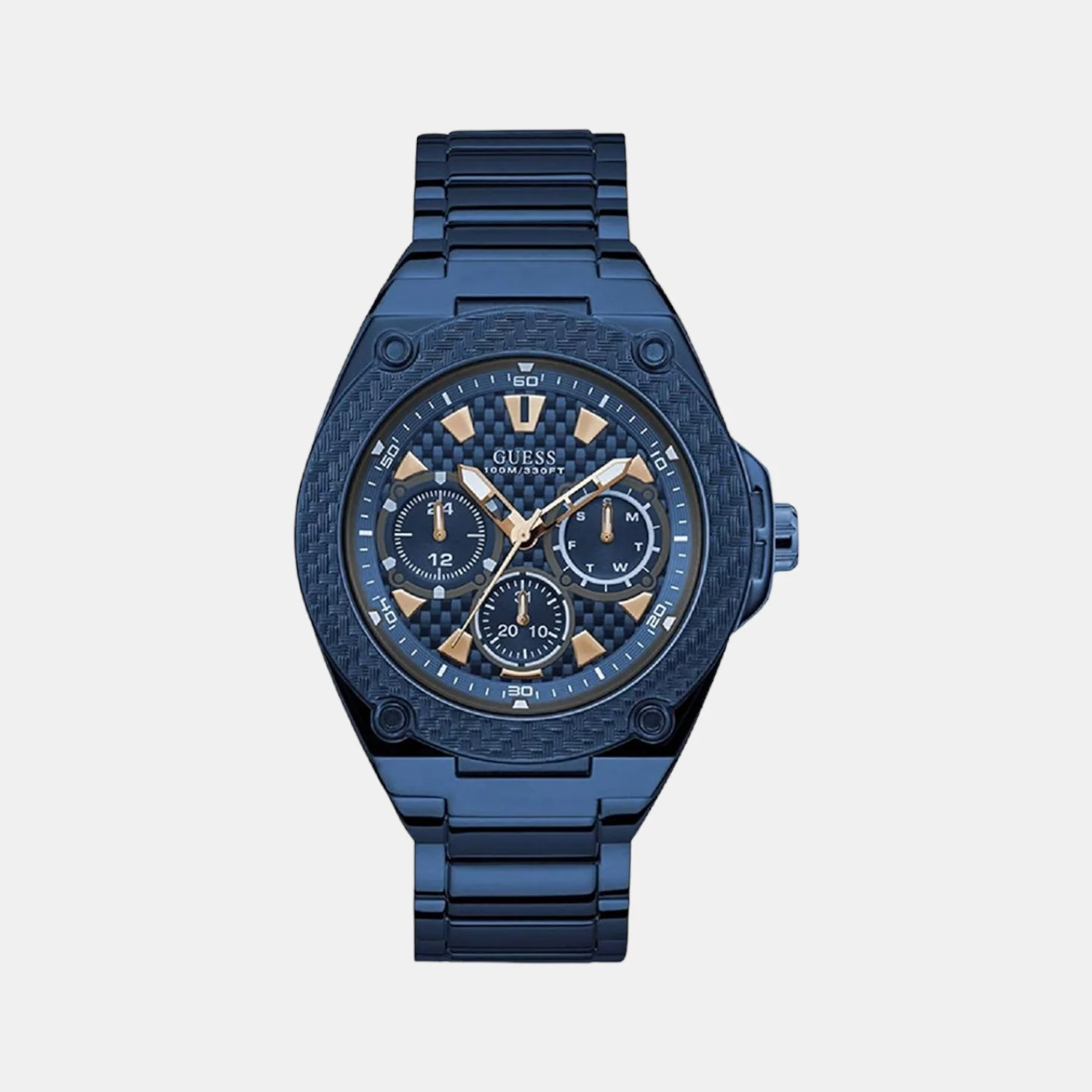 Men Quartz Blue Dial Chronograph Stainless Steel Watch W1305G4