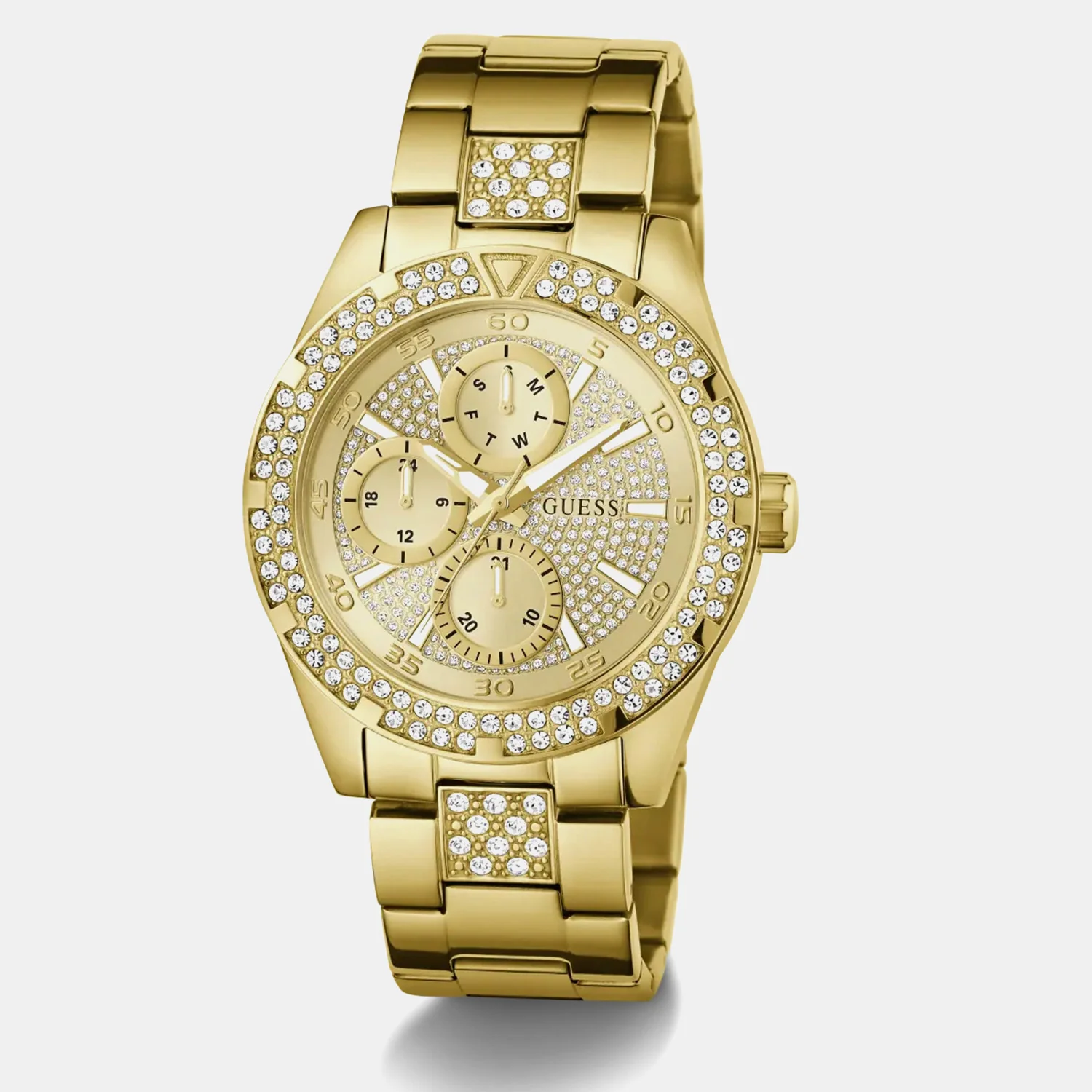 Men Quartz Champagne Dial Chronograph Stainless Steel Watch GW1067G2 - Image 3