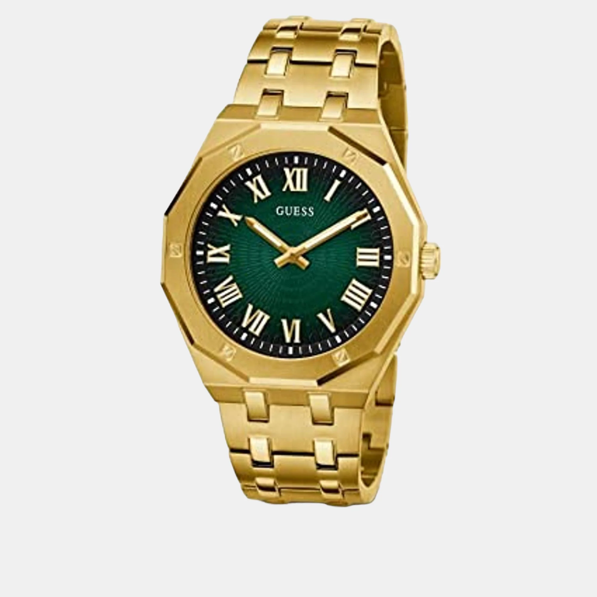 Men Quartz Green Dial Analog Stainless Steel Watch GW0575G2 - Image 3