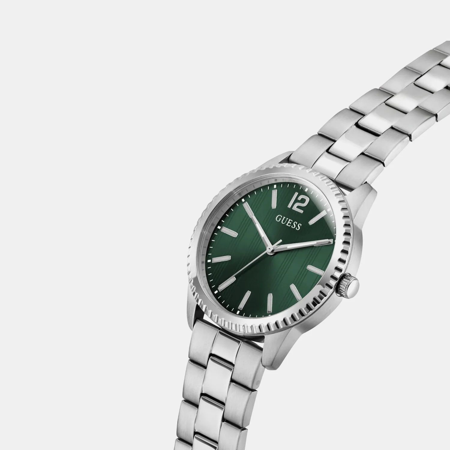 Men Quartz Green Dial Analog Stainless Steel Watch GW1062G1 - Image 2