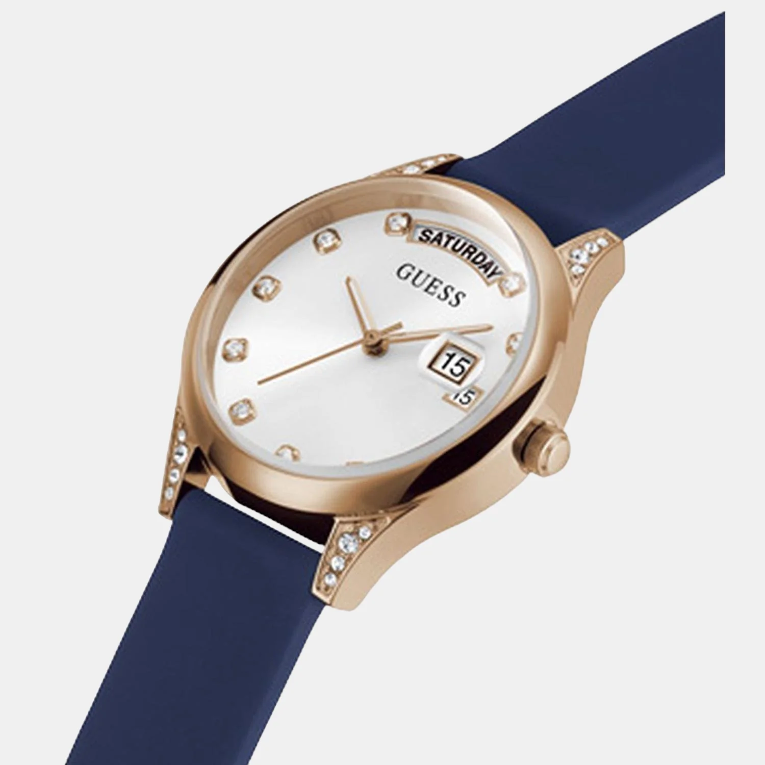 Men Quartz White Dial Analog Silicone Watch GW0356L1 - Image 4
