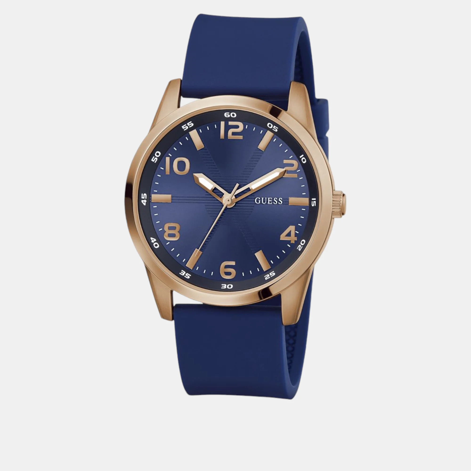 Monte Men Quartz Blue Dial Analog Silicone Watch GW0805G3 - Image 3