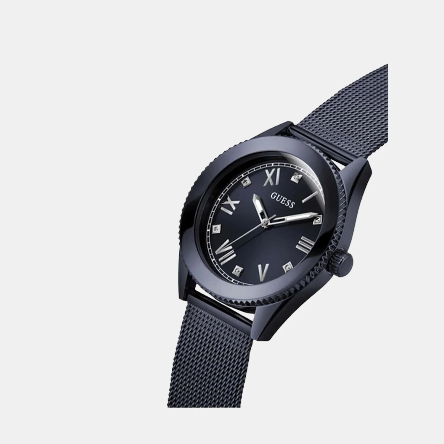Noble Men Quartz Black Dial Analog Stainless Steel Watch GW0495G3 - Image 2