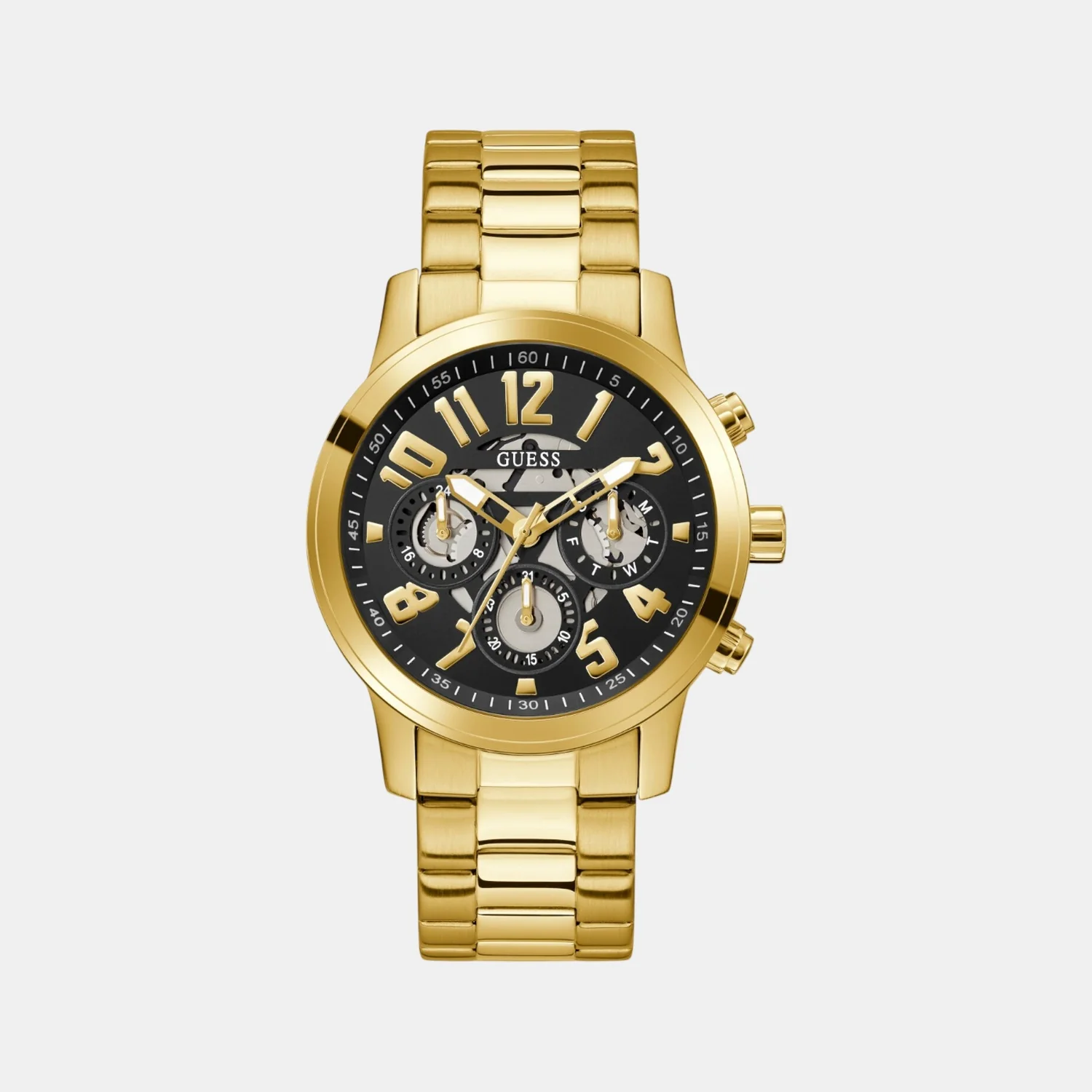 Parker Men Quartz Black Dial Chronograph Stainless Steel Watch GW0627G2