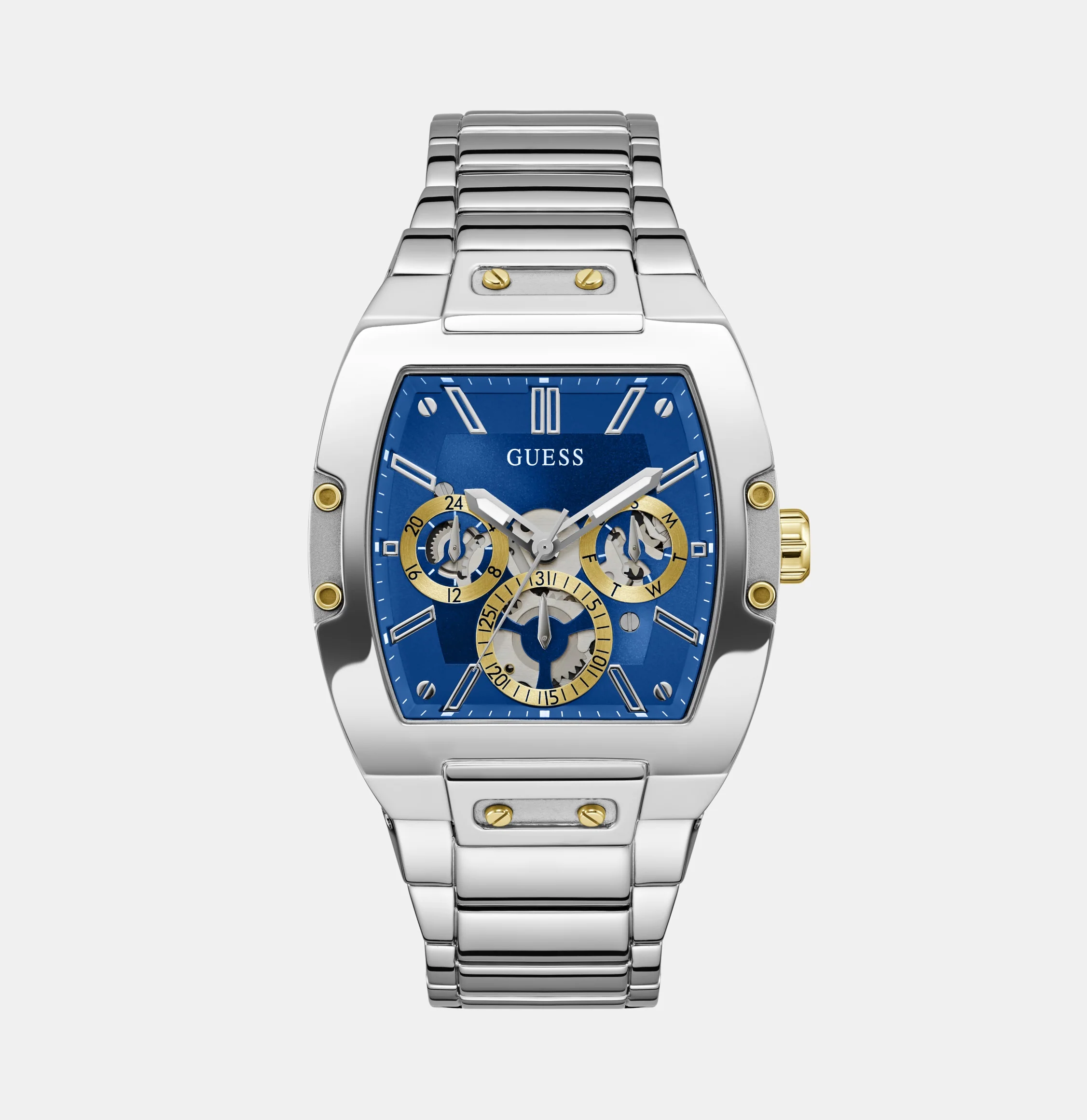 Pheonix Men Quartz Blue Dial Chronograph Stainless Steel Watch GW0456G5 - Image 2