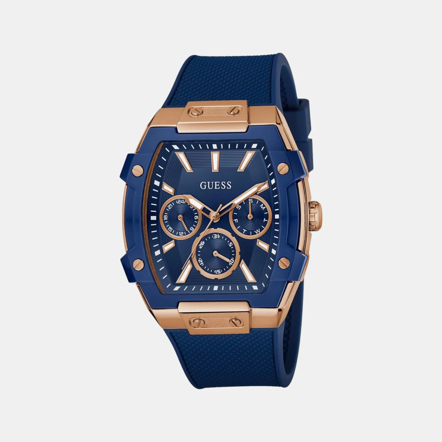 Phoenix Men Quartz Blue Dial Multi-Function Silicone Watch GW0956G4 - Image 2