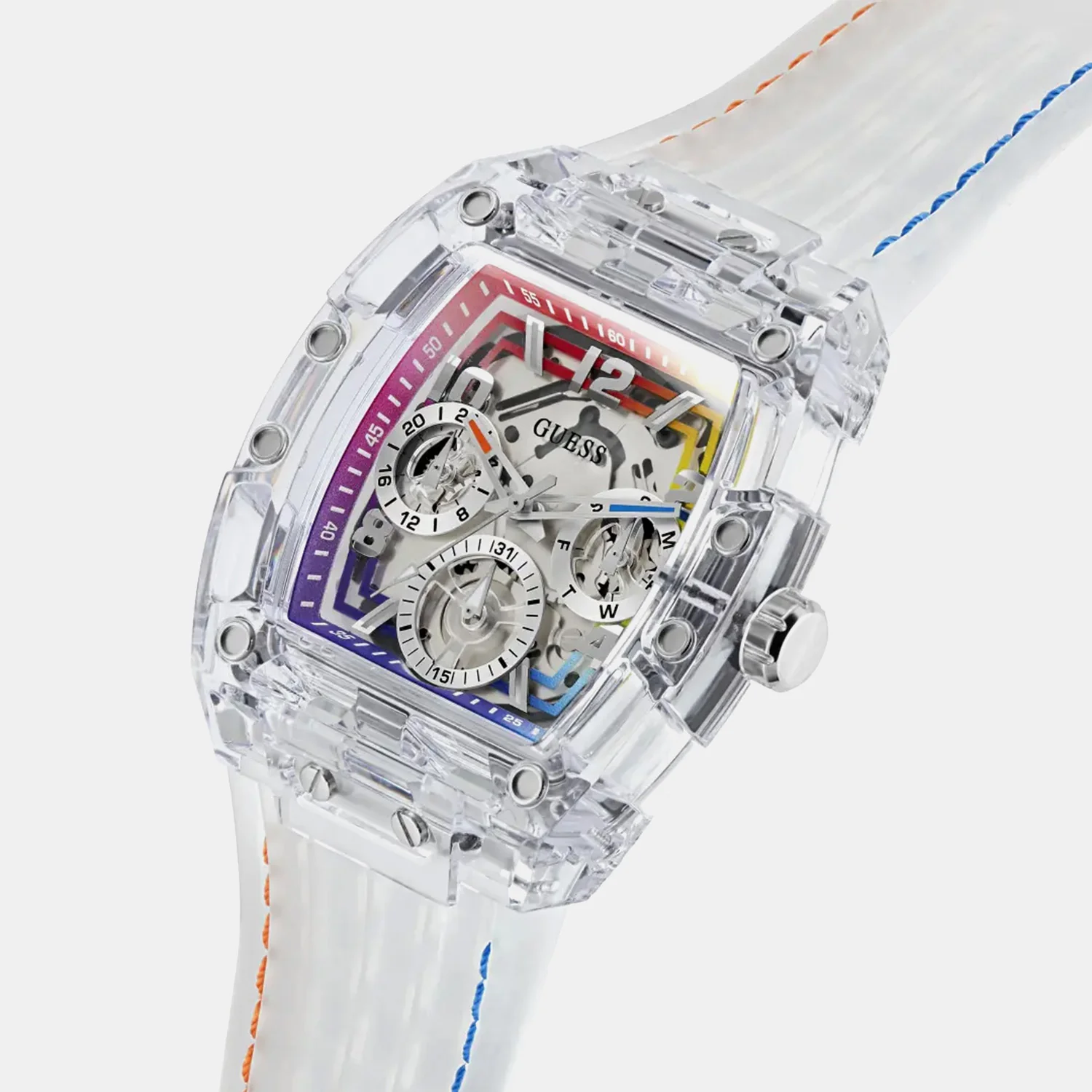 Phoenix Men Quartz Transparent Dial Multi-Function Silicone Watch GW0499G13 - Image 2