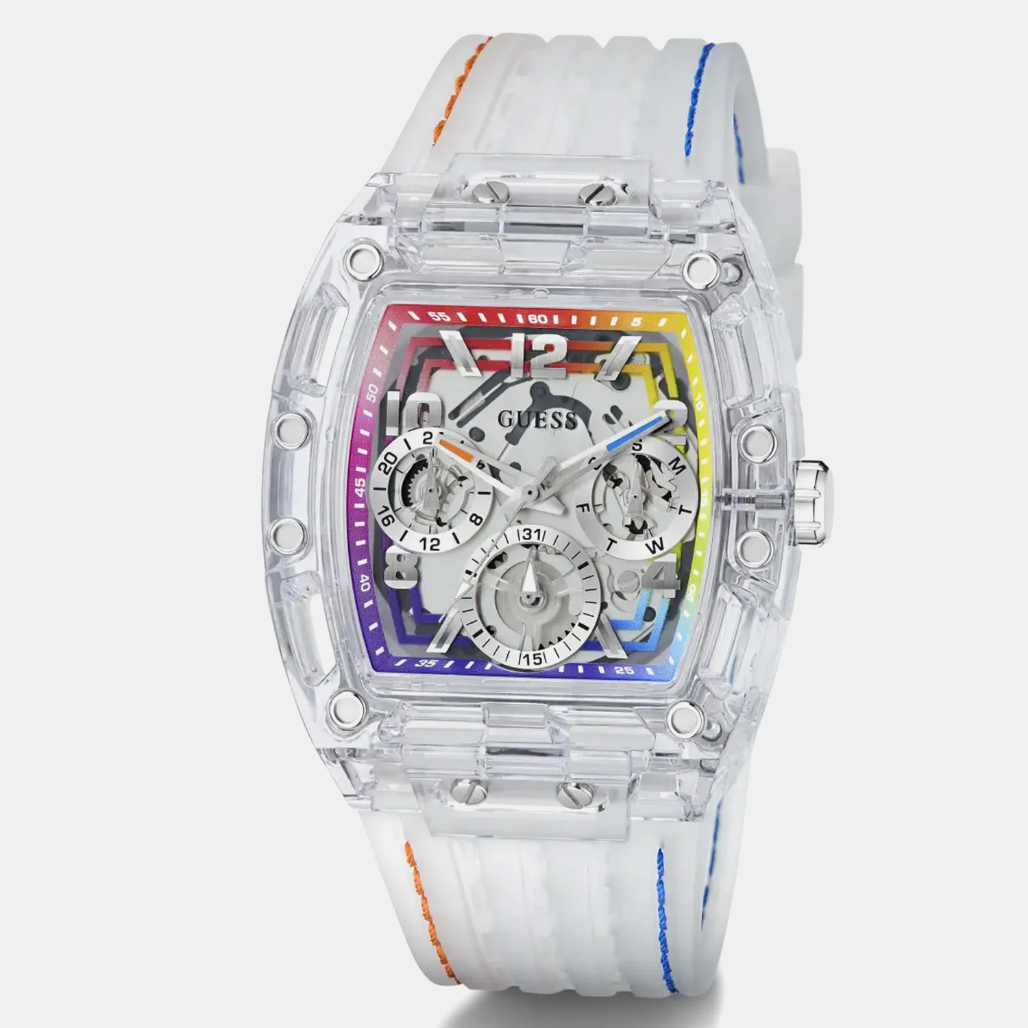 Phoenix Men Quartz Transparent Dial Multi-Function Silicone Watch GW0499G13 - Image 3