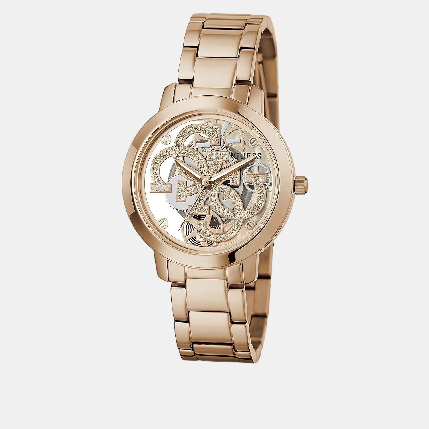 Quattro clear Women Quartz Rose Gold Dial Analog Stainless Steel Watch GW0300L3 - Image 5