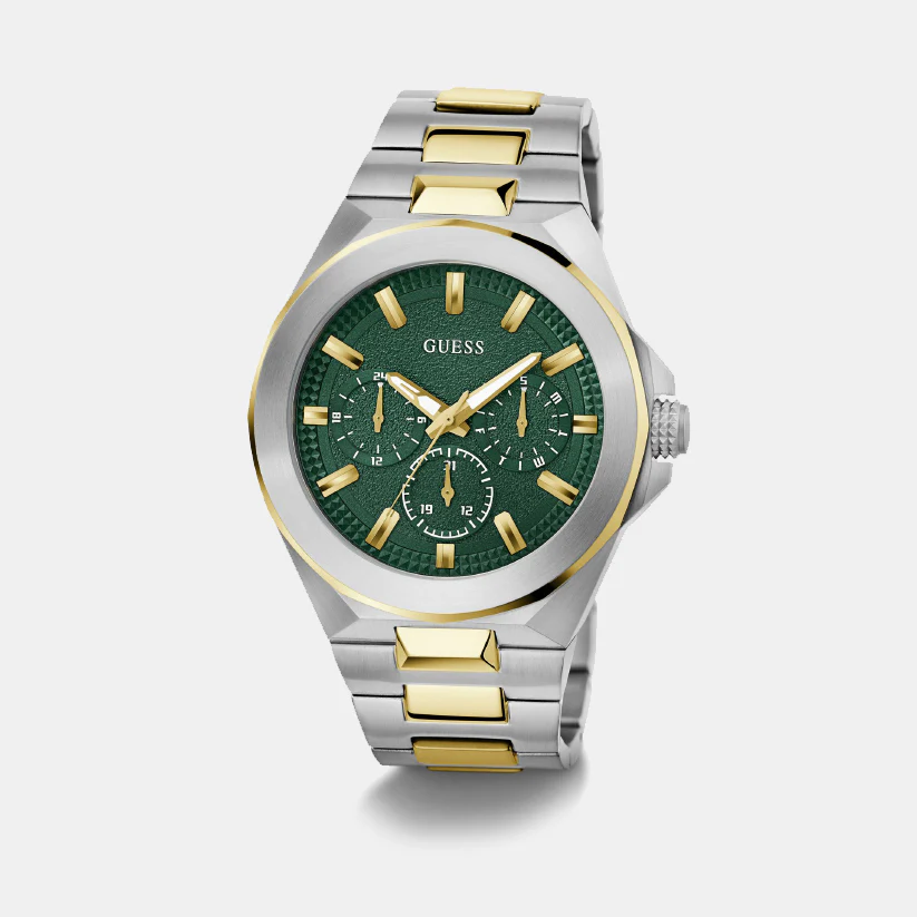 Resistance Men Quartz Green Dial Multi-Function Stainless Steel Watch GW0798G3 - Image 3