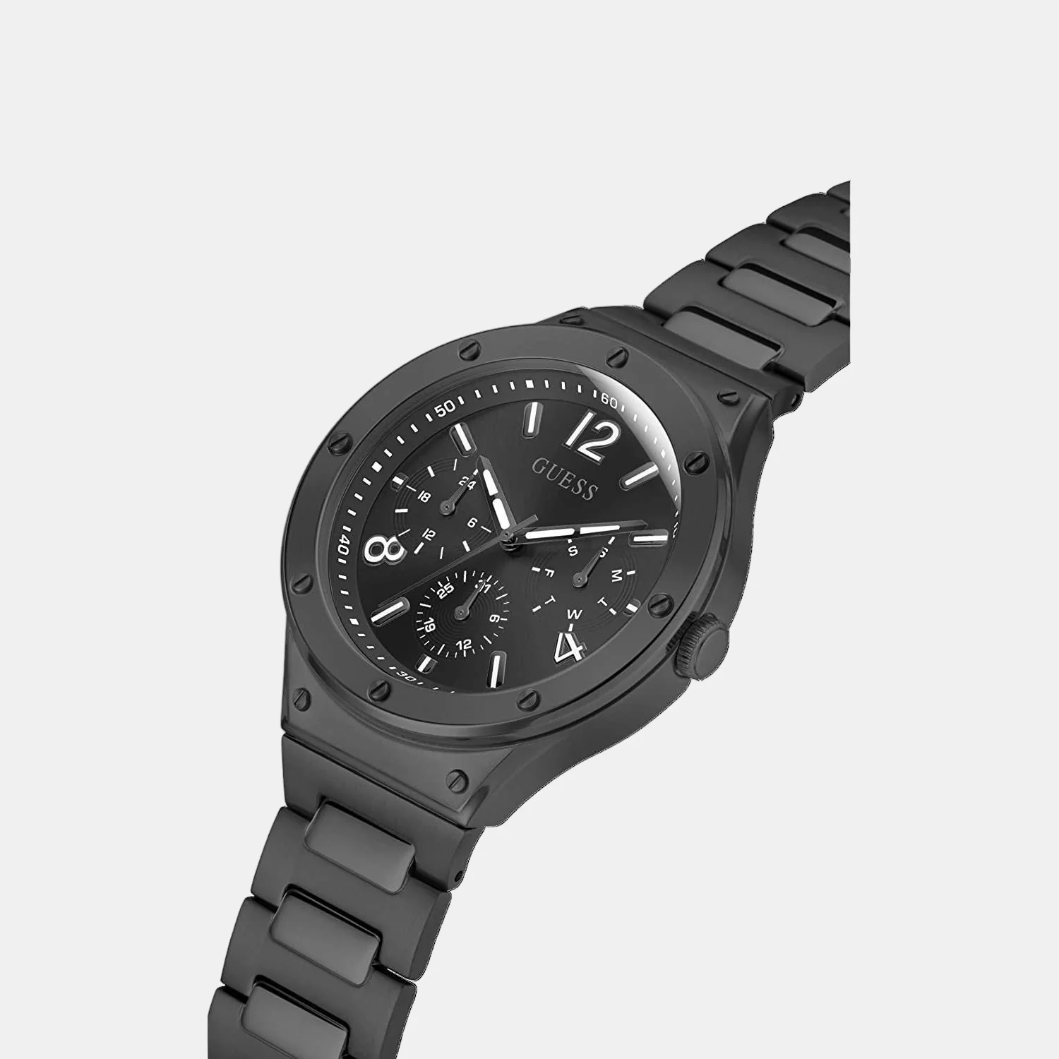 Scope Men Quartz Black Dial Chronograph Stainless Steel Watch GW0454G3 - Image 4