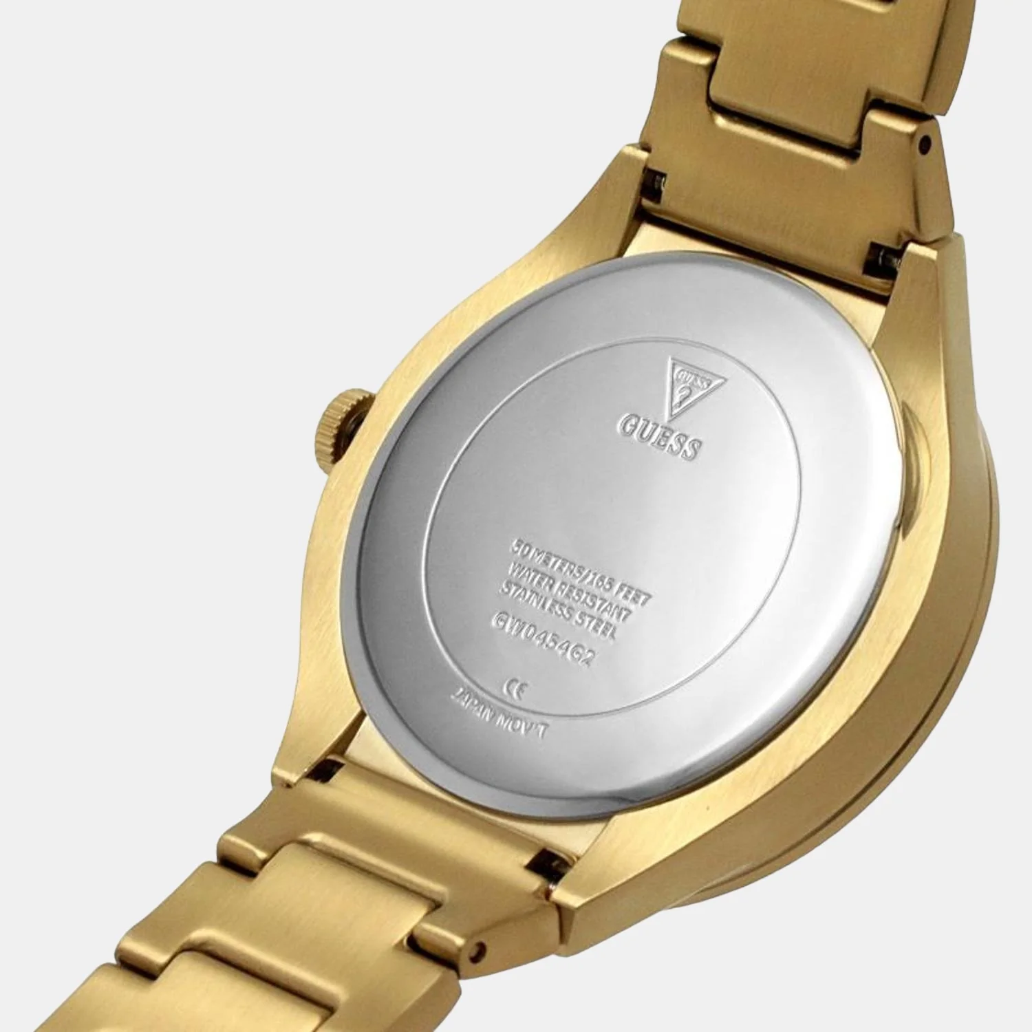 scope Men Quartz Gold Dial Chronograph Stainless Steel Watch GW0454G2 - Image 8