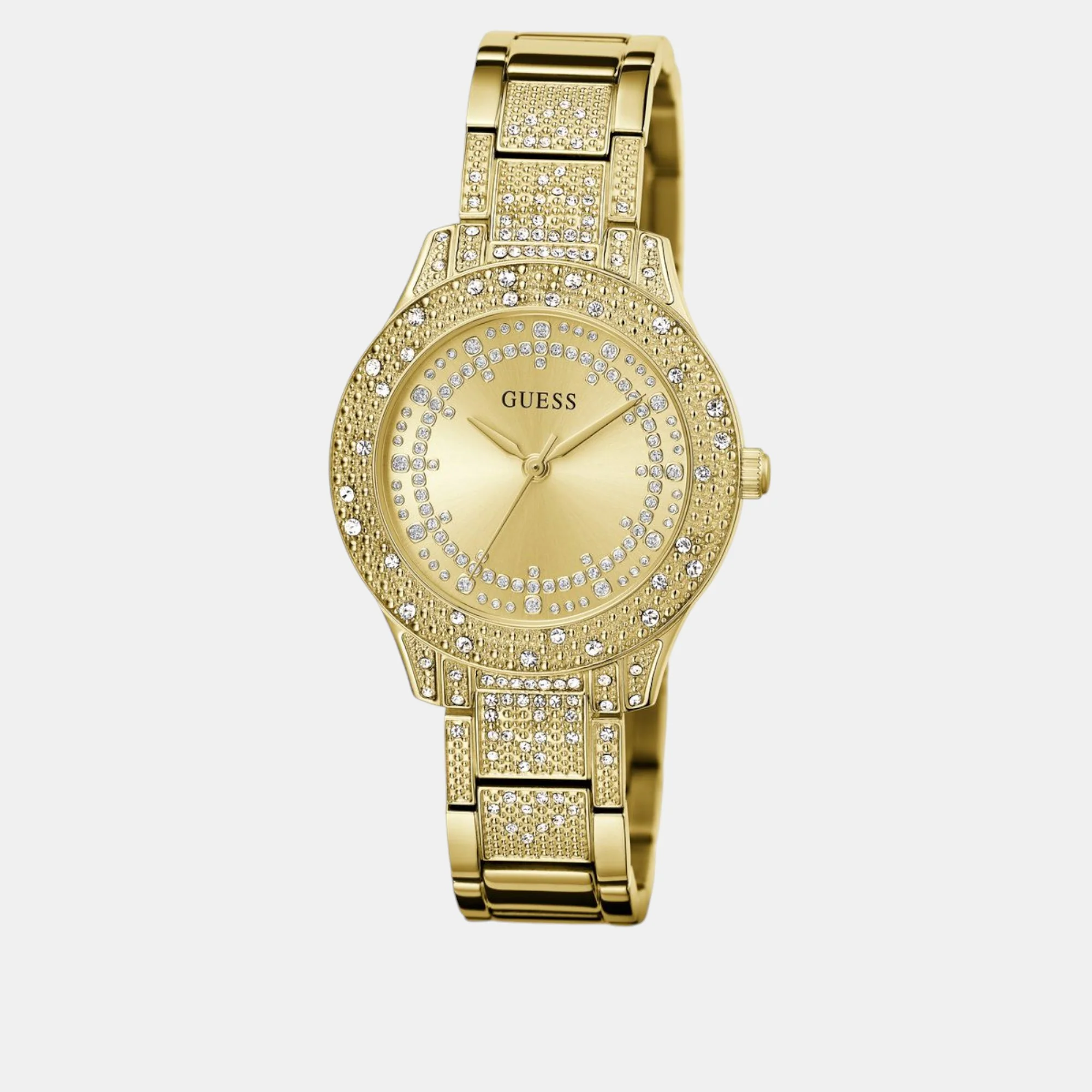 Shooting Star Women Quartz Champagne Dial Analog Stainless Steel Watch GW0746L2 - Image 2