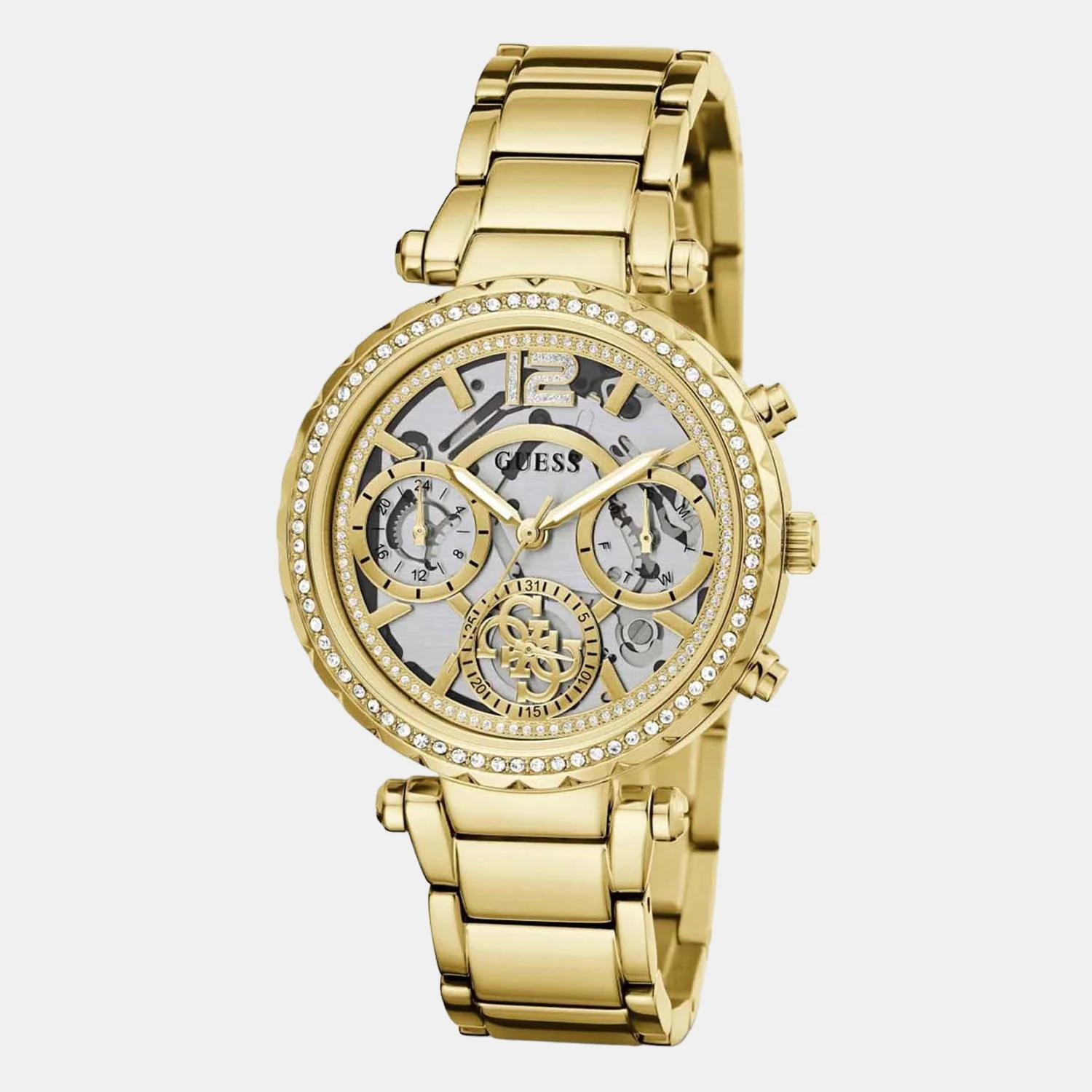 Solstice Women Quartz Gold Dial Analog Stainless Steel Watch GW0403L2 - Image 5