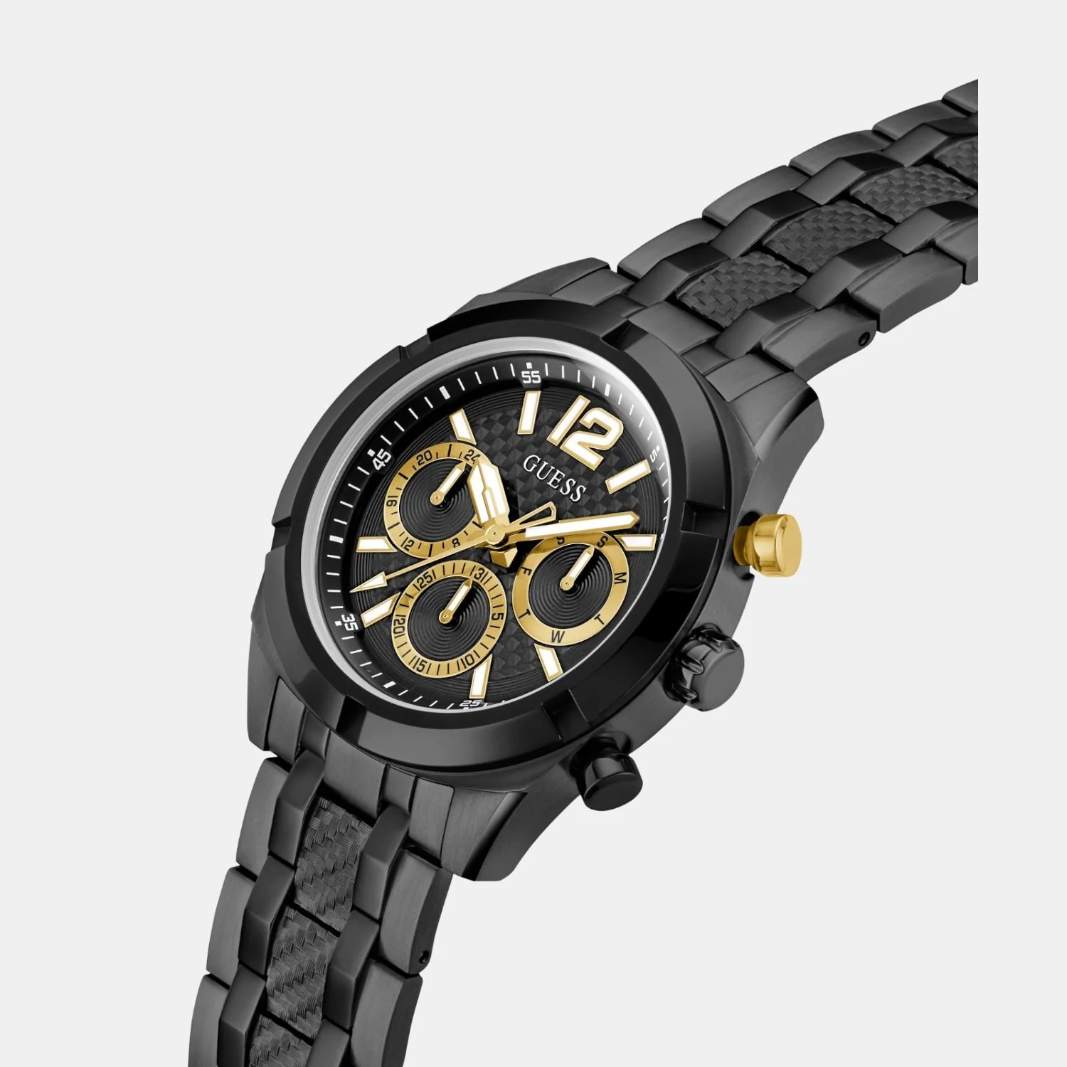 Sport Men Quartz Black Dial Multi-Function Stainless Steel Watch GW0714G4 - Image 4