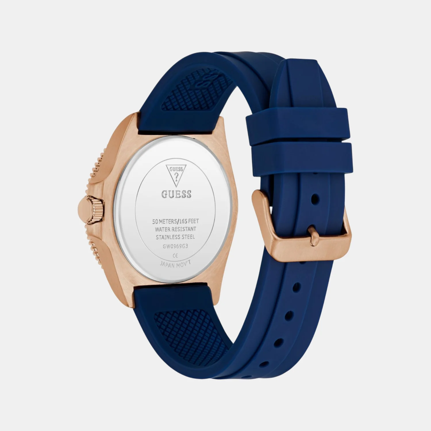 Sport Men Quartz Blue Dial Analog Silicone Watch GW0969G3 - Image 5