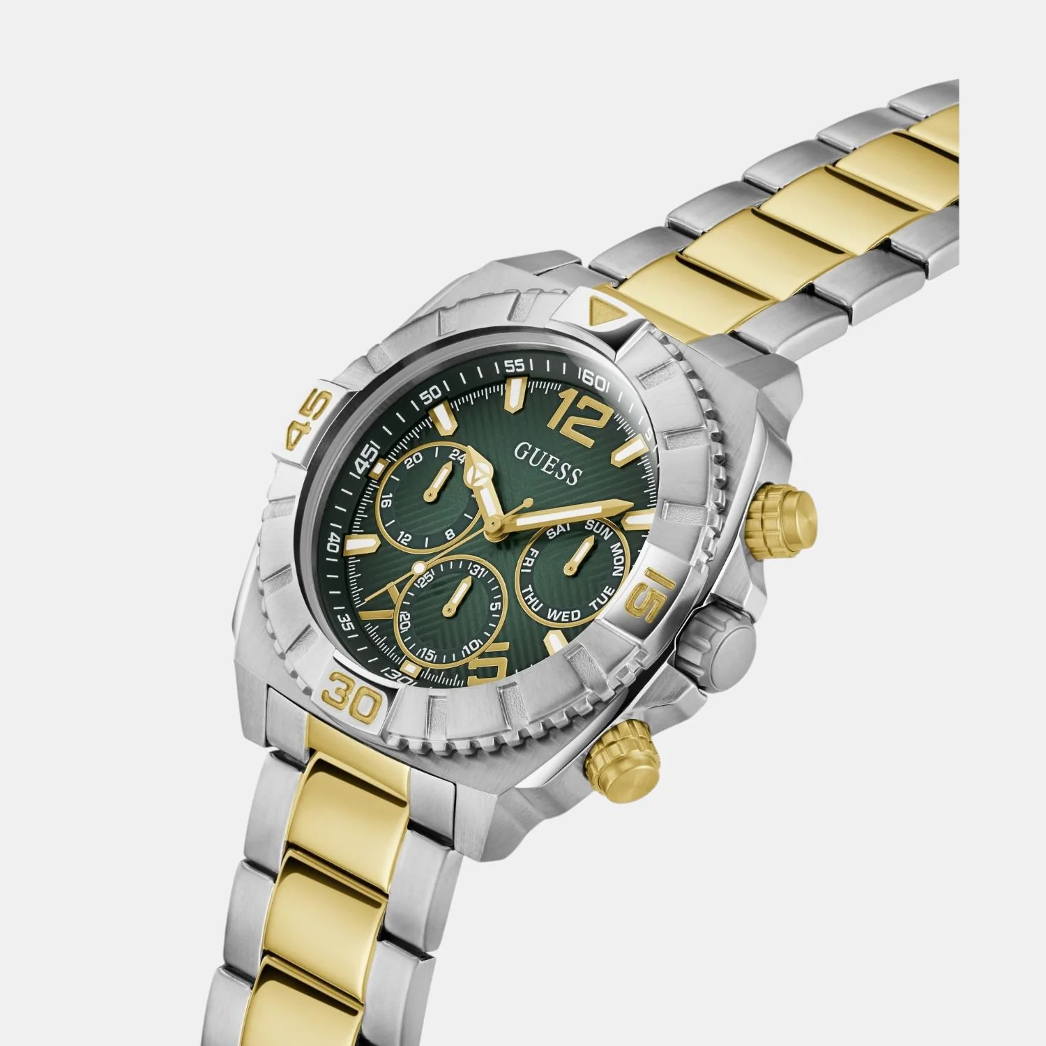Sport Men Quartz Green Dial Multi-Function Stainless Steel Watch GW0800G1 - Image 4