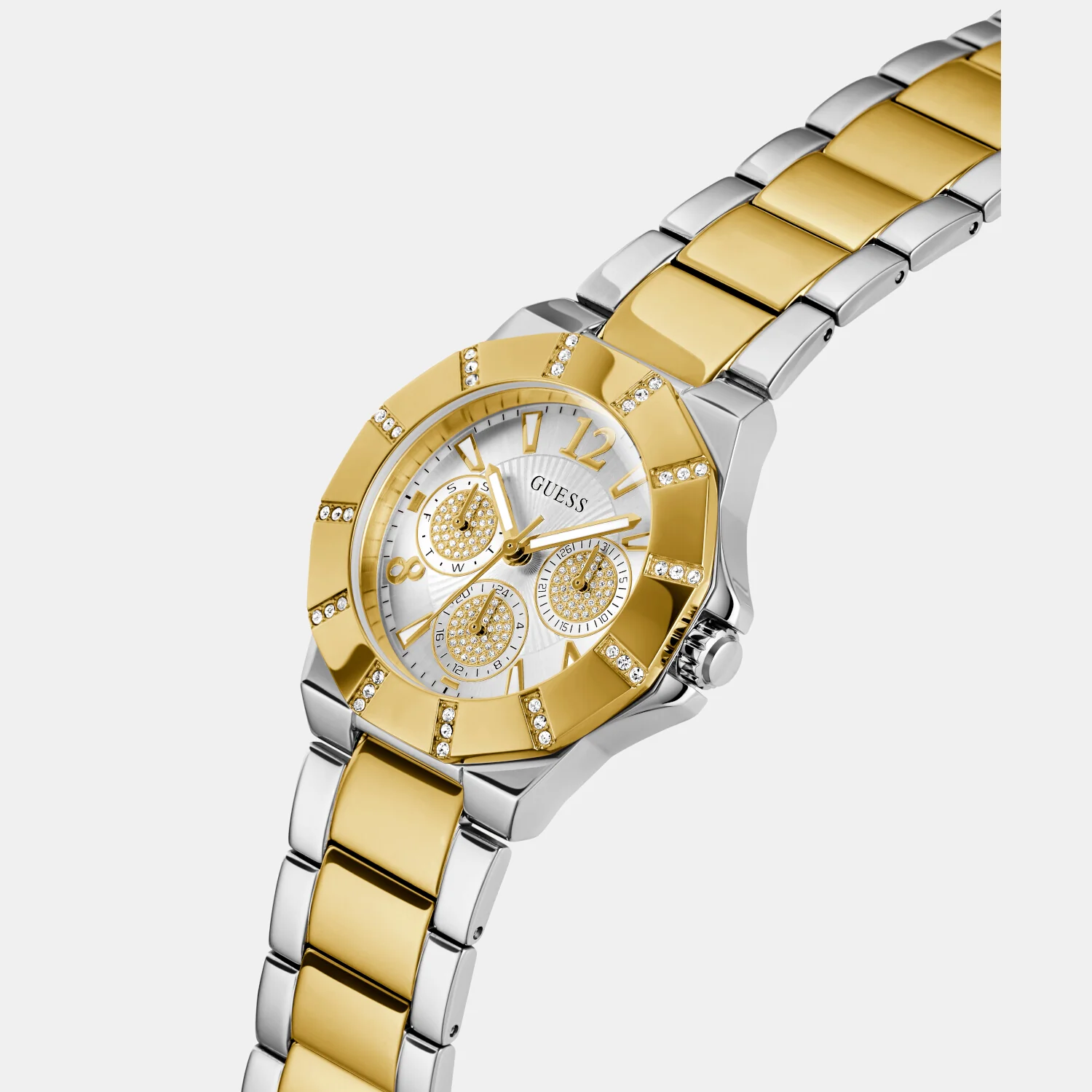 Sunray Women Quartz Silver Dial Chronograph Stainless Steel Watch GW0616L2 - Image 4