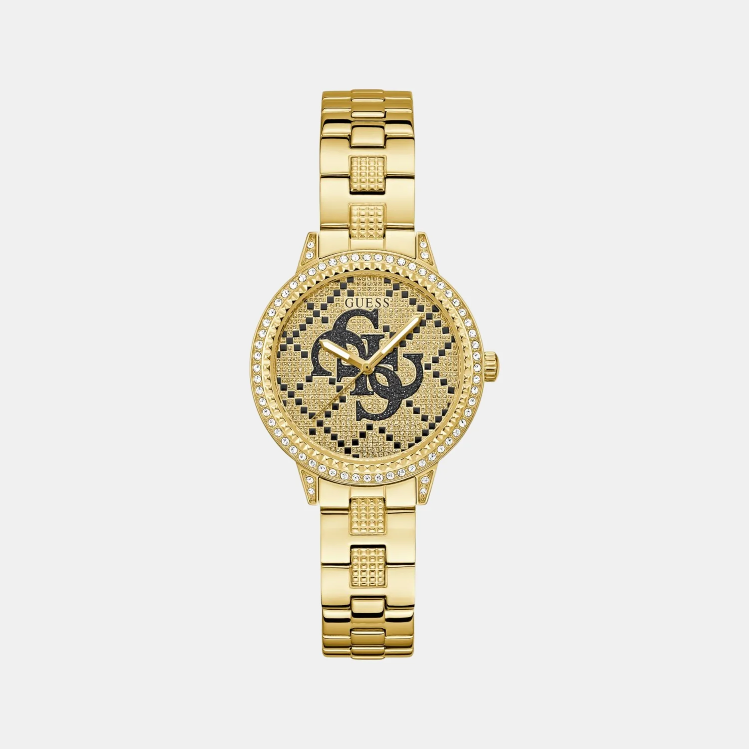 Trend Women Quartz Champagne Dial Analog Stainless Steel Watch GW0944L2