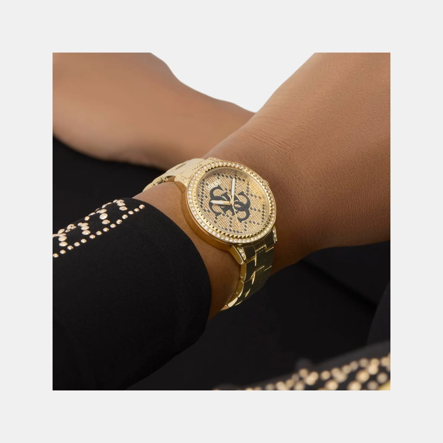 Trend Women Quartz Champagne Dial Analog Stainless Steel Watch GW0944L2 - Image 8