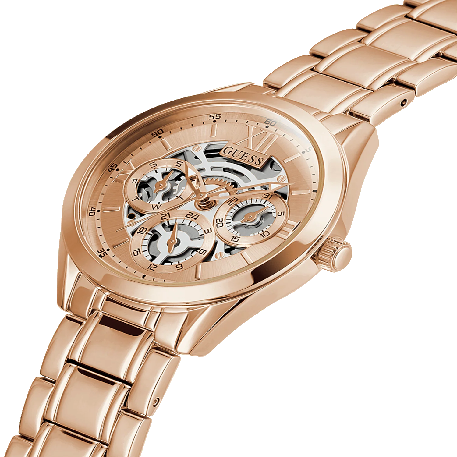 Women Quartz Beige Dial Analog Stainless Steel Watch GW0253L3 - Image 4
