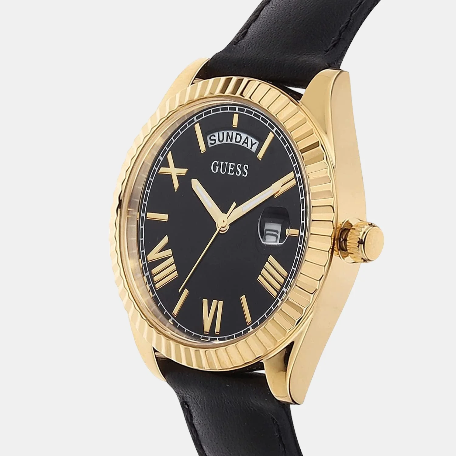 Women Quartz Black Dial Analog Leather Watch GW0357L1 - Image 4