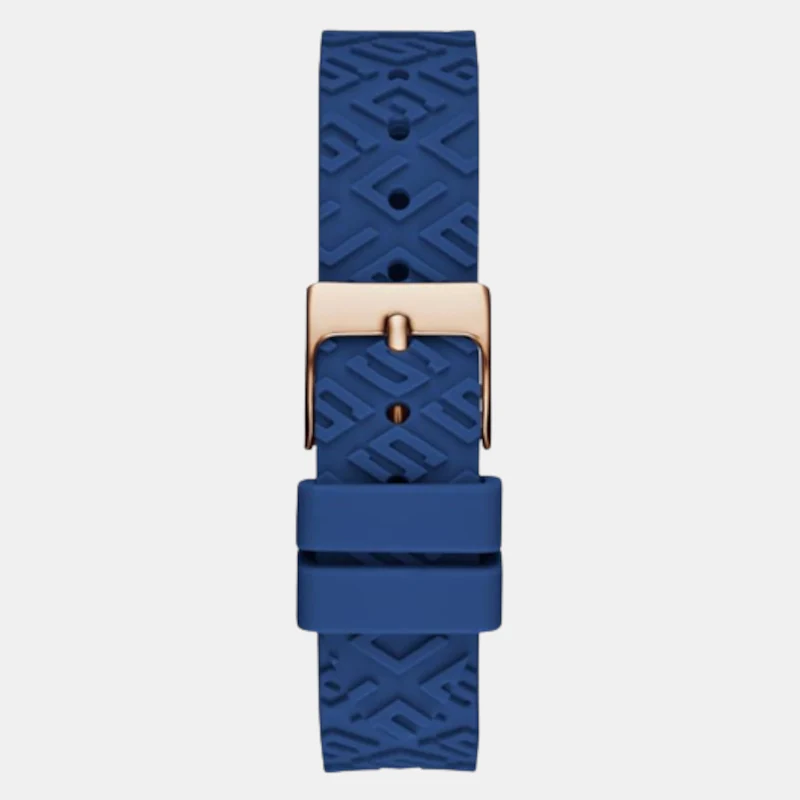 Women Quartz Blue Dial Analog Silicone Watch GW0543L7 - Image 5