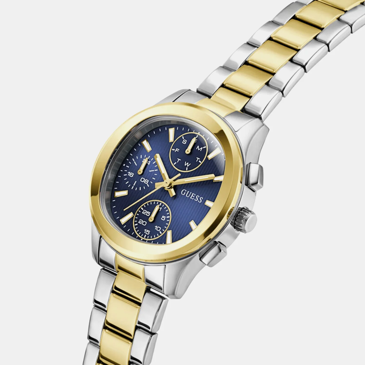 Women Quartz Blue Dial Chronograph Stainless Steel Watch GW1031L3 - Image 2