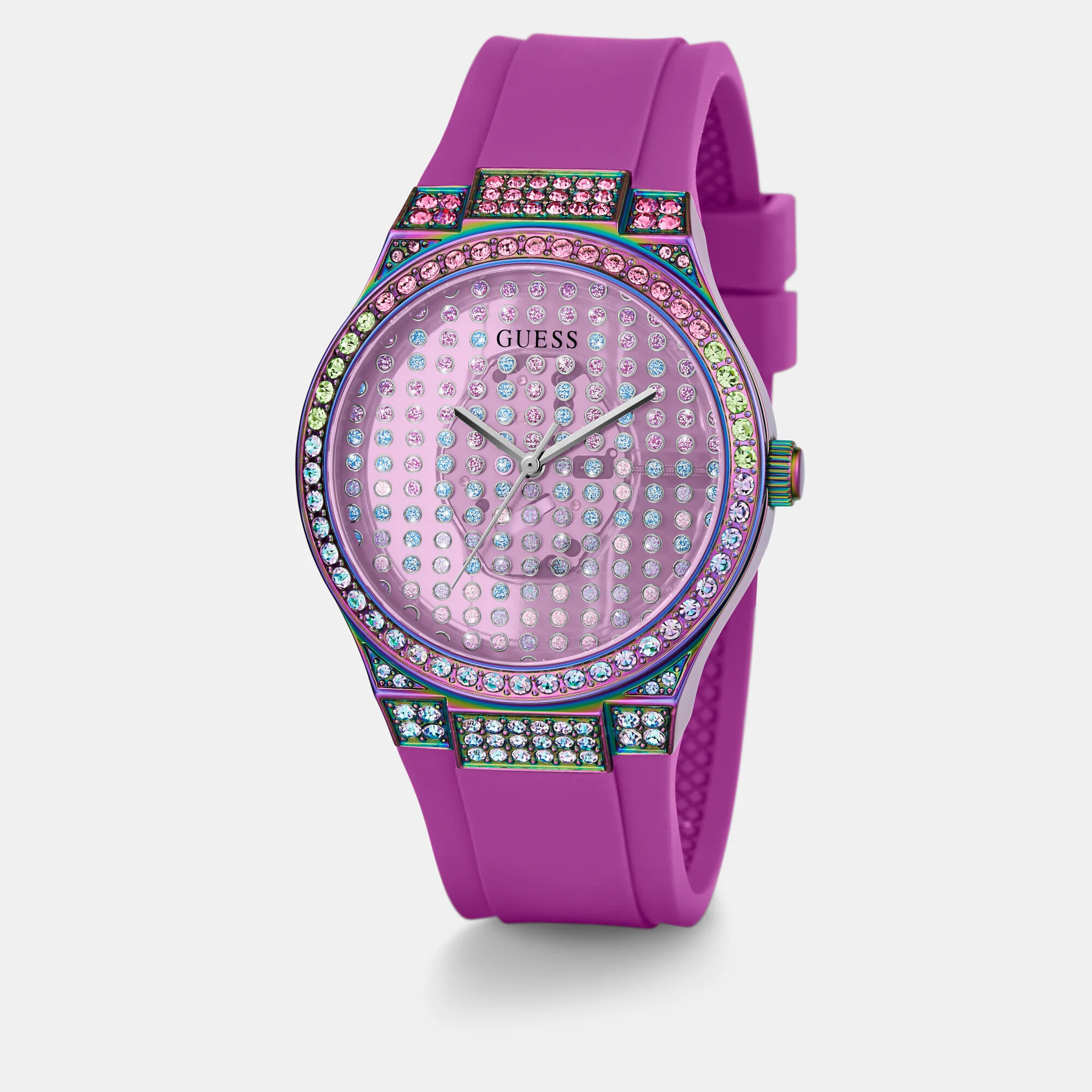 Women Quartz Clear Dial Analog Silicone Watch GW0482L2 - Image 5
