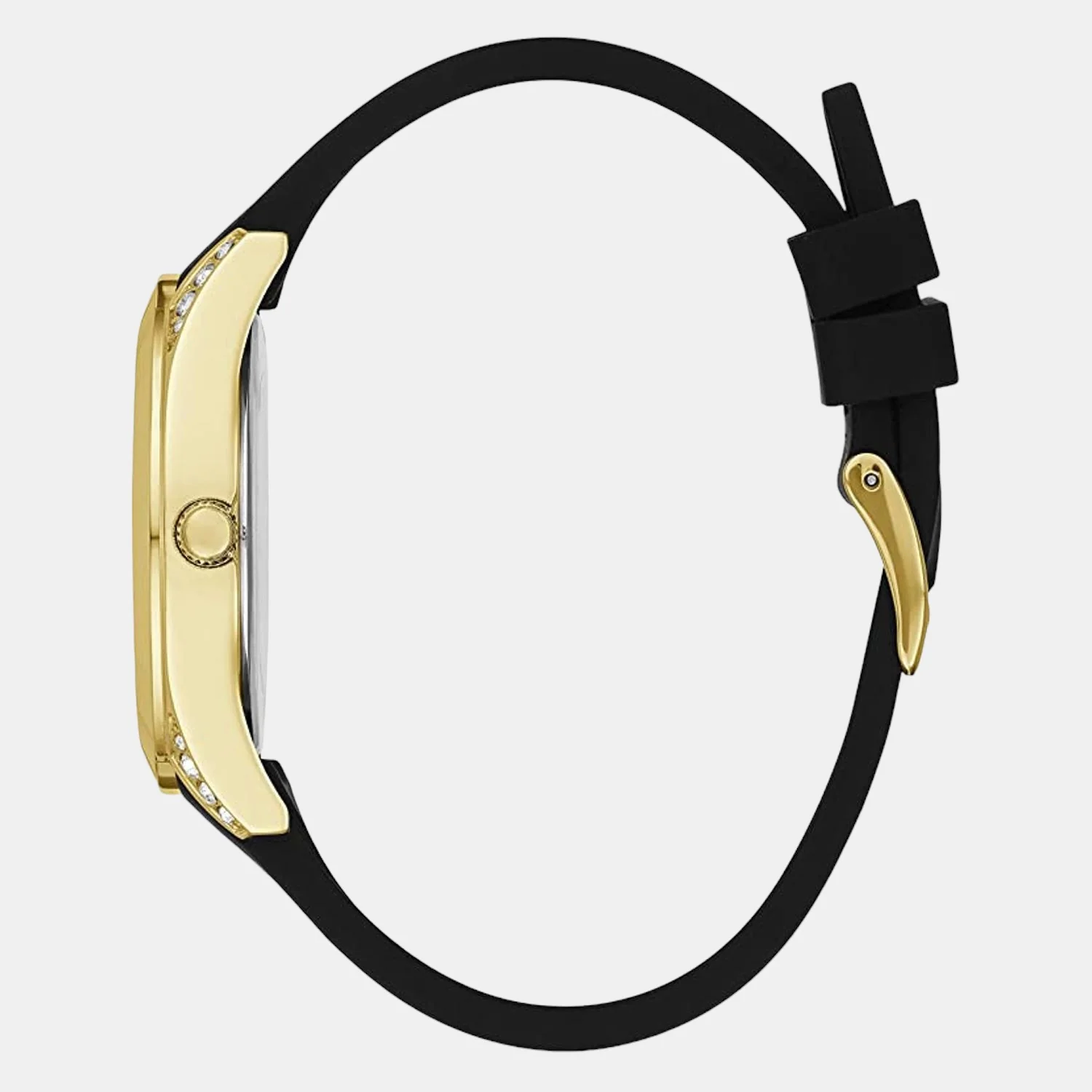 Women Quartz Gold Dial Analog Silicone Watch GW0109L1 - Image 2