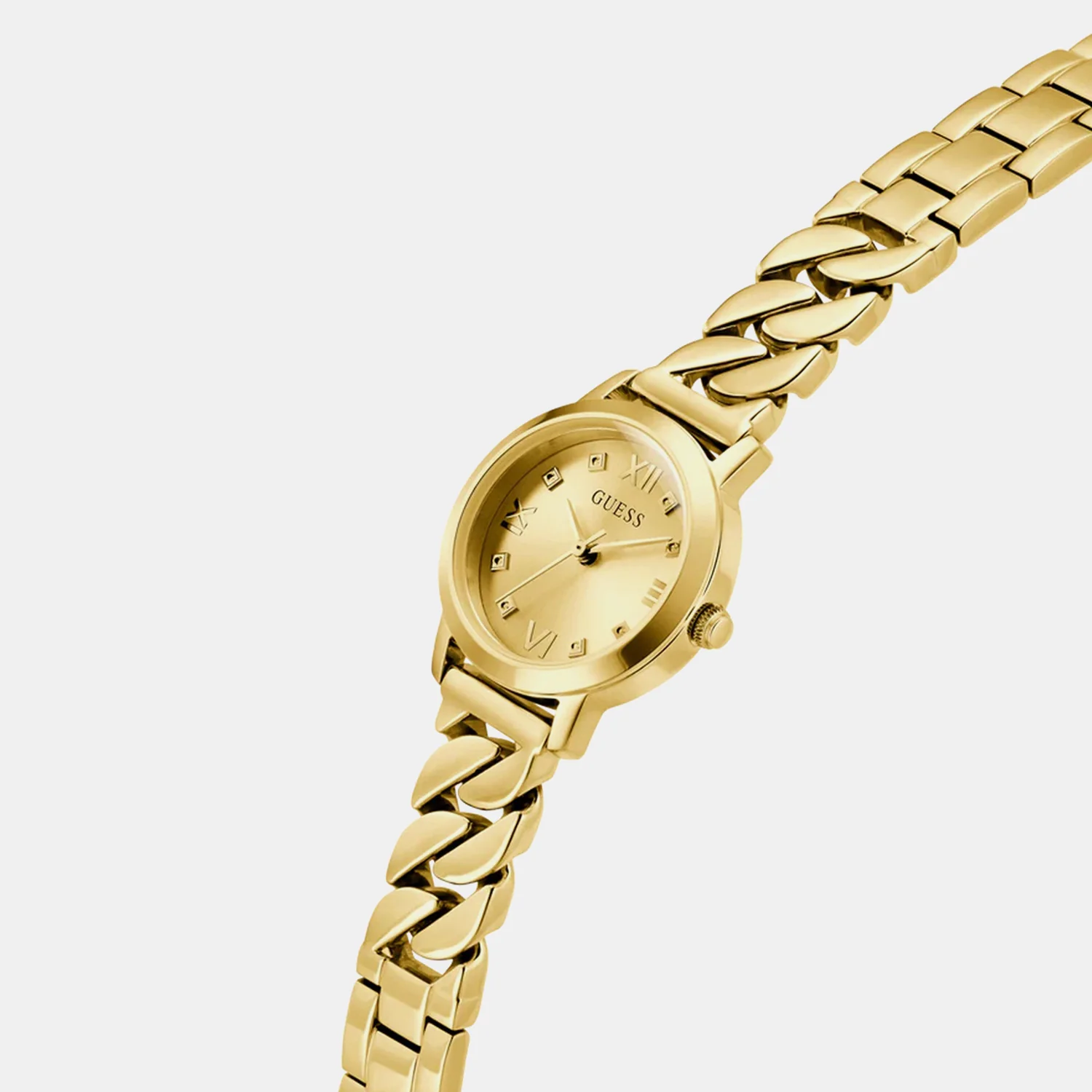 Women Quartz Gold Dial Analog Stainless Steel Watch GW0867L2 - Image 3