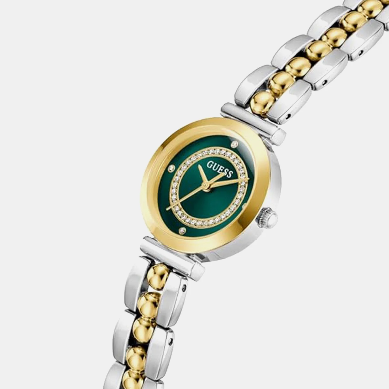Women Quartz Green Dial Analog Stainless Steel Watch GW0994L3 - Image 4
