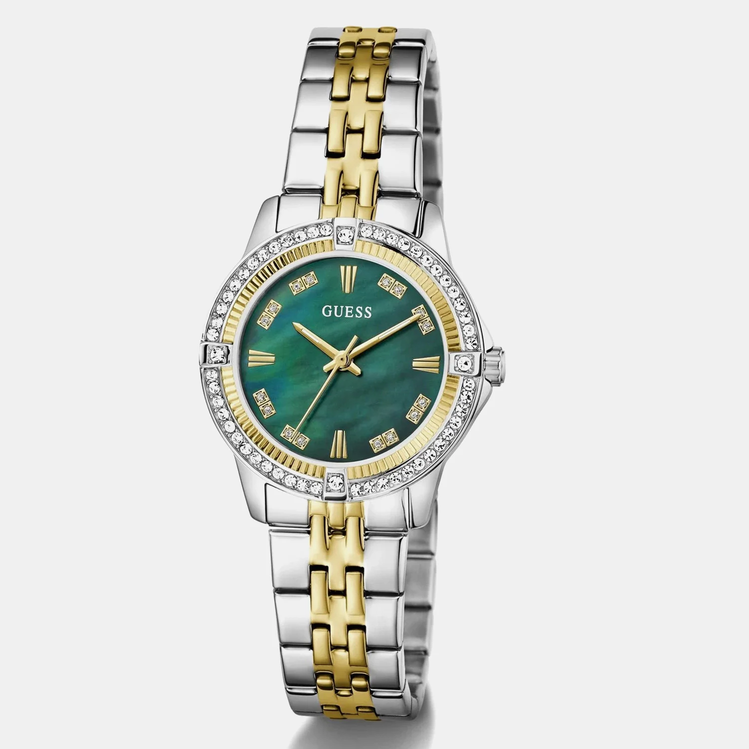 Women Quartz Green Dial Analog Stainless Steel Watch GW1027L3 - Image 3
