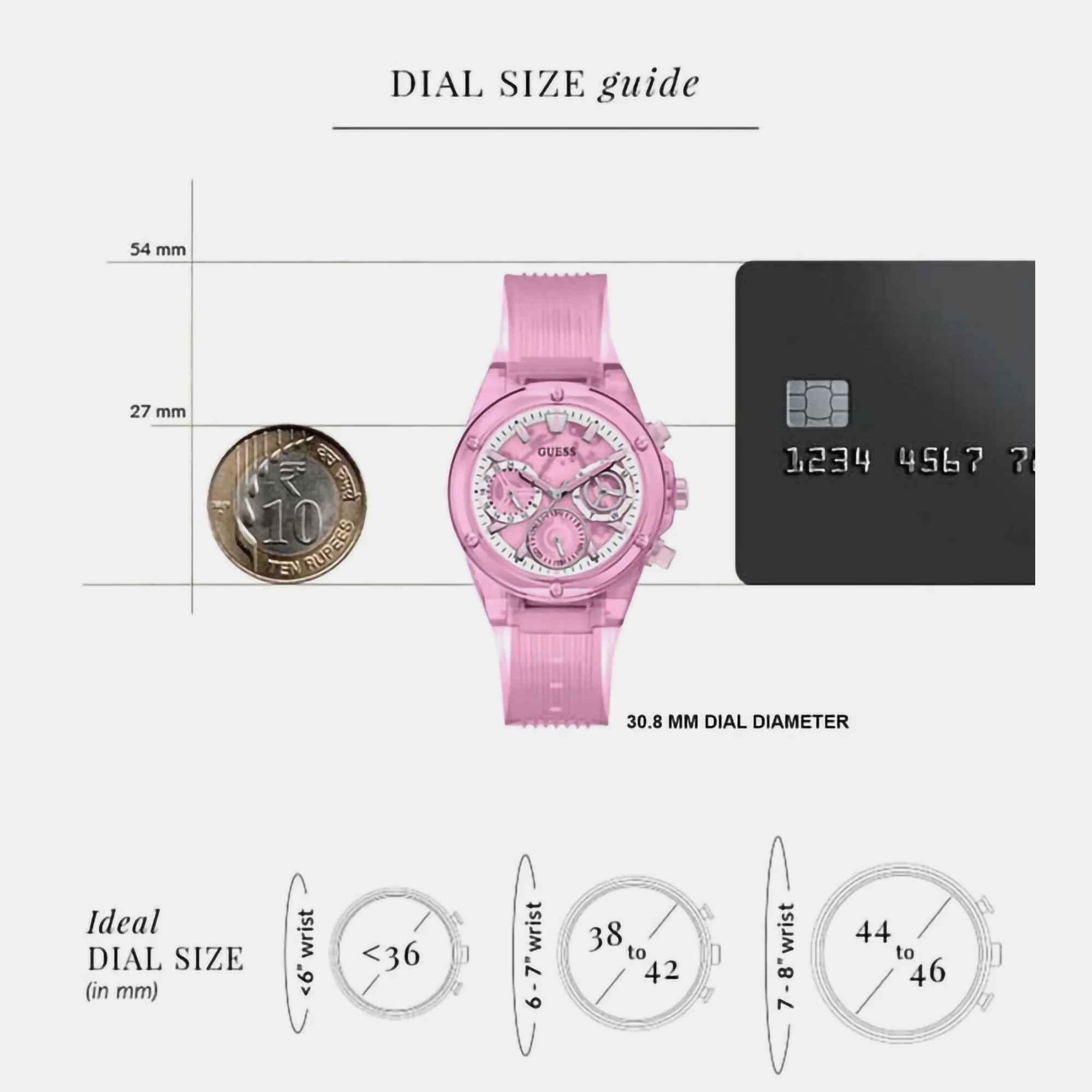 Women Quartz Pink Dial Analog Polyester Watch GW0438L2 - Image 4