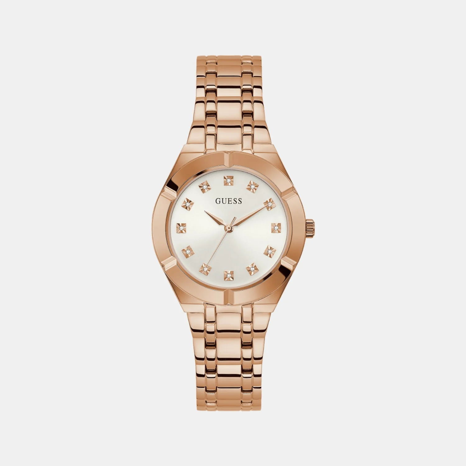 Women Quartz Rose Gold Dial Analog Stainless Steel Watch GW0114L3