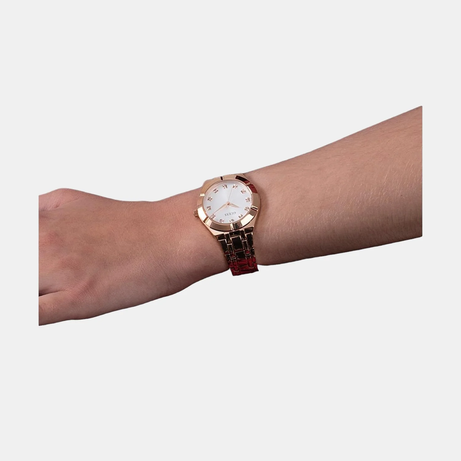 Women Quartz Rose Gold Dial Analog Stainless Steel Watch GW0114L3 - Image 4