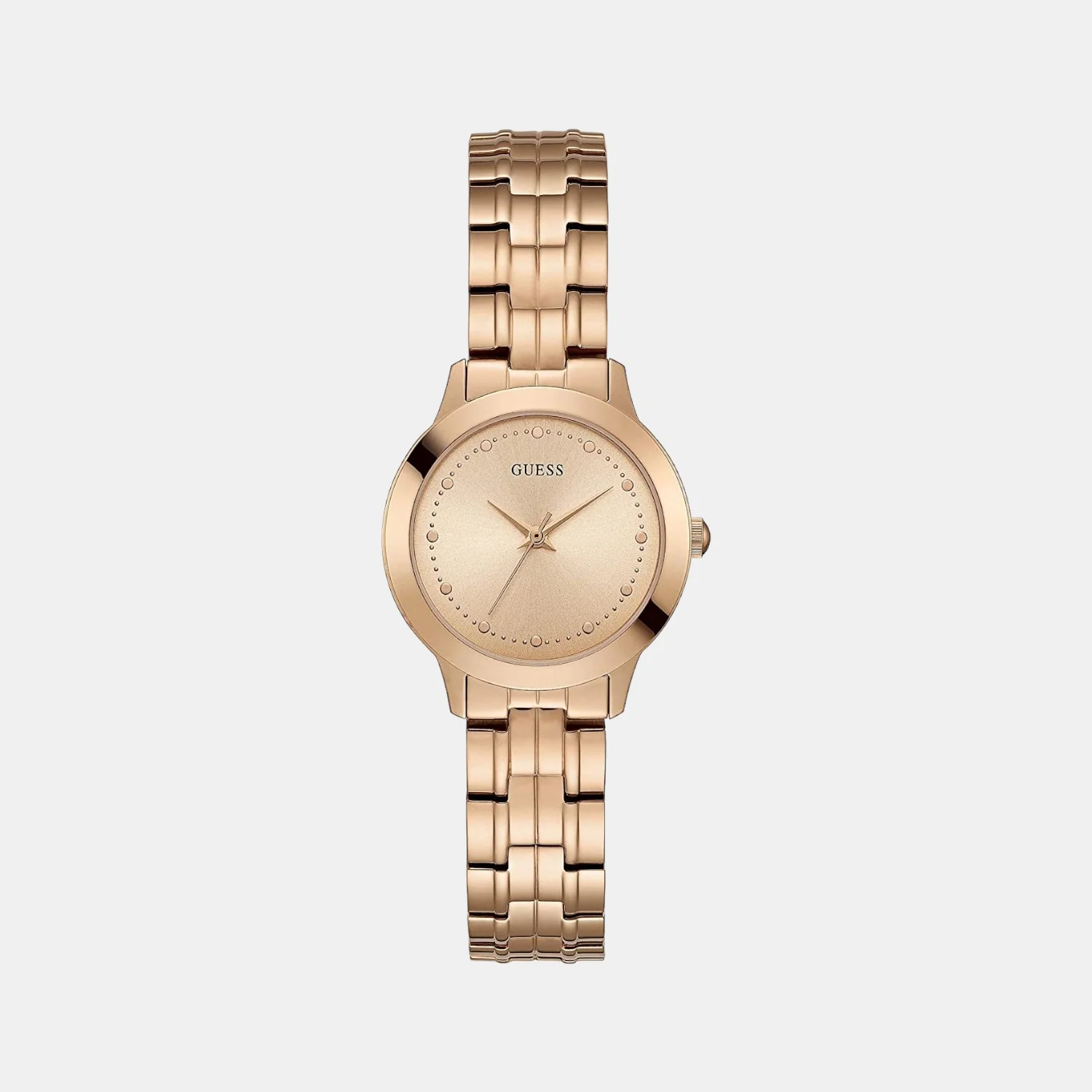 Women Quartz Rose Gold Dial Analog Stainless Steel Watch W0989L3