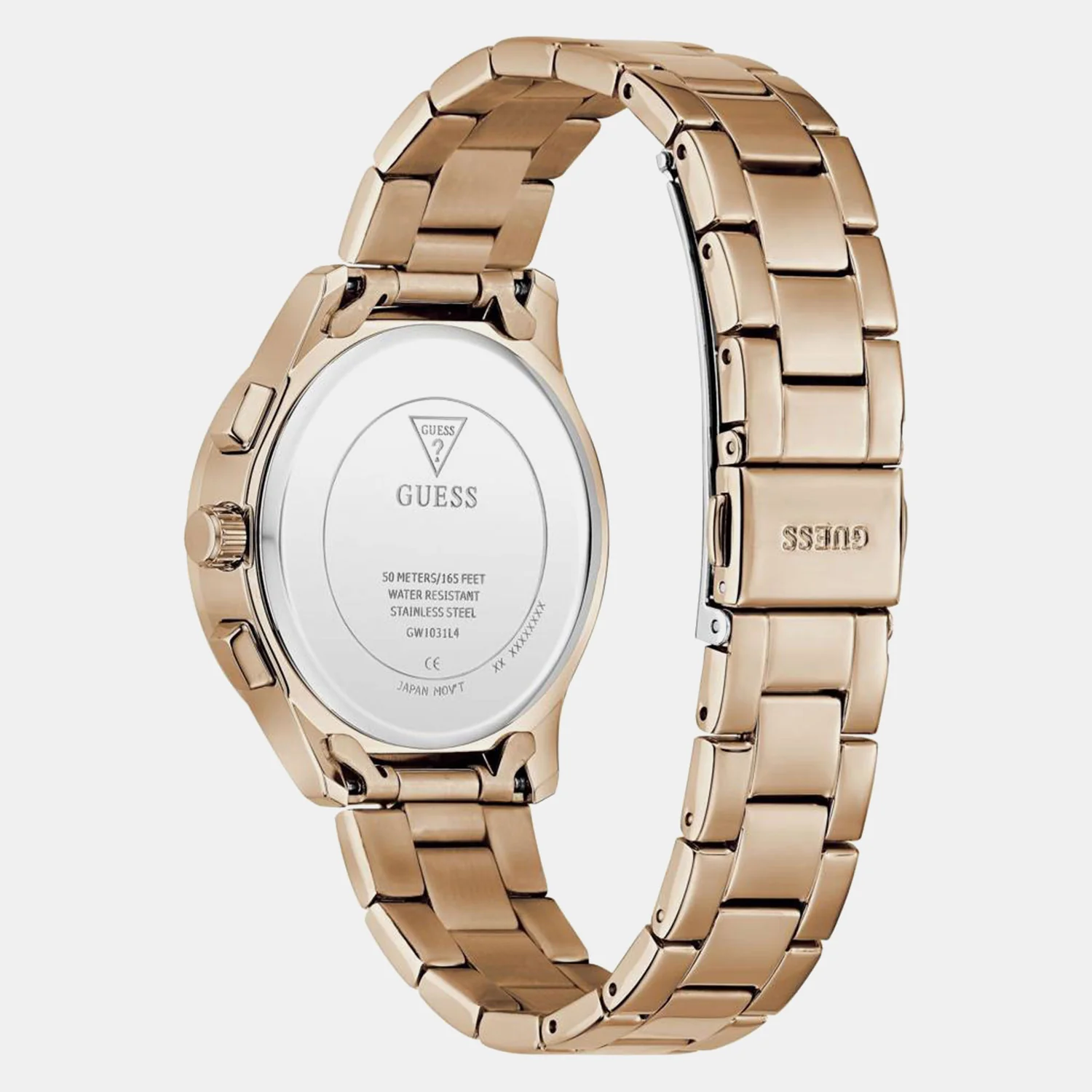 Women Quartz Rose Gold Dial Chronograph Watch GW1031L4 - Image 4