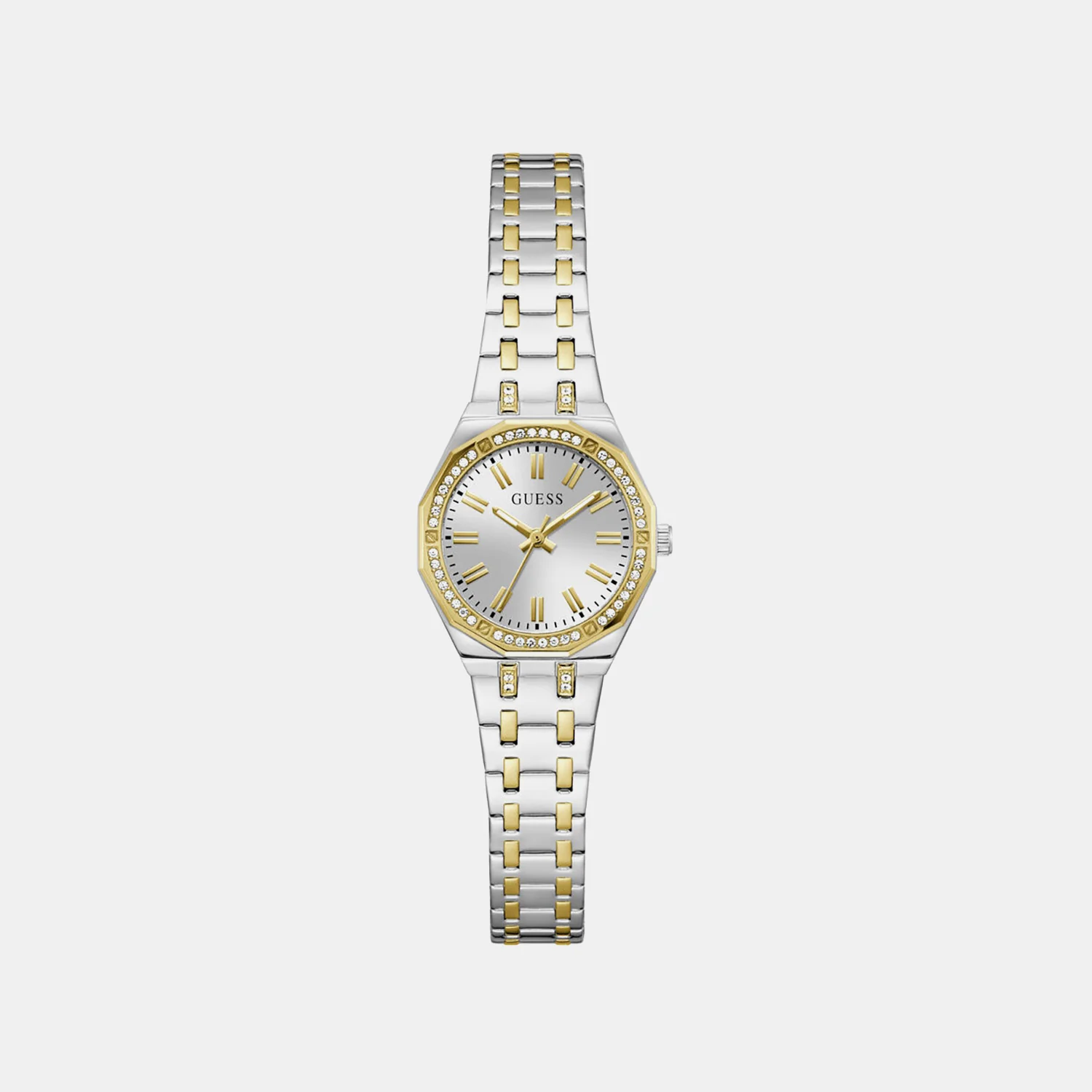 Women Quartz Silver Dial Analog Stainless Steel Watch GW0931L3