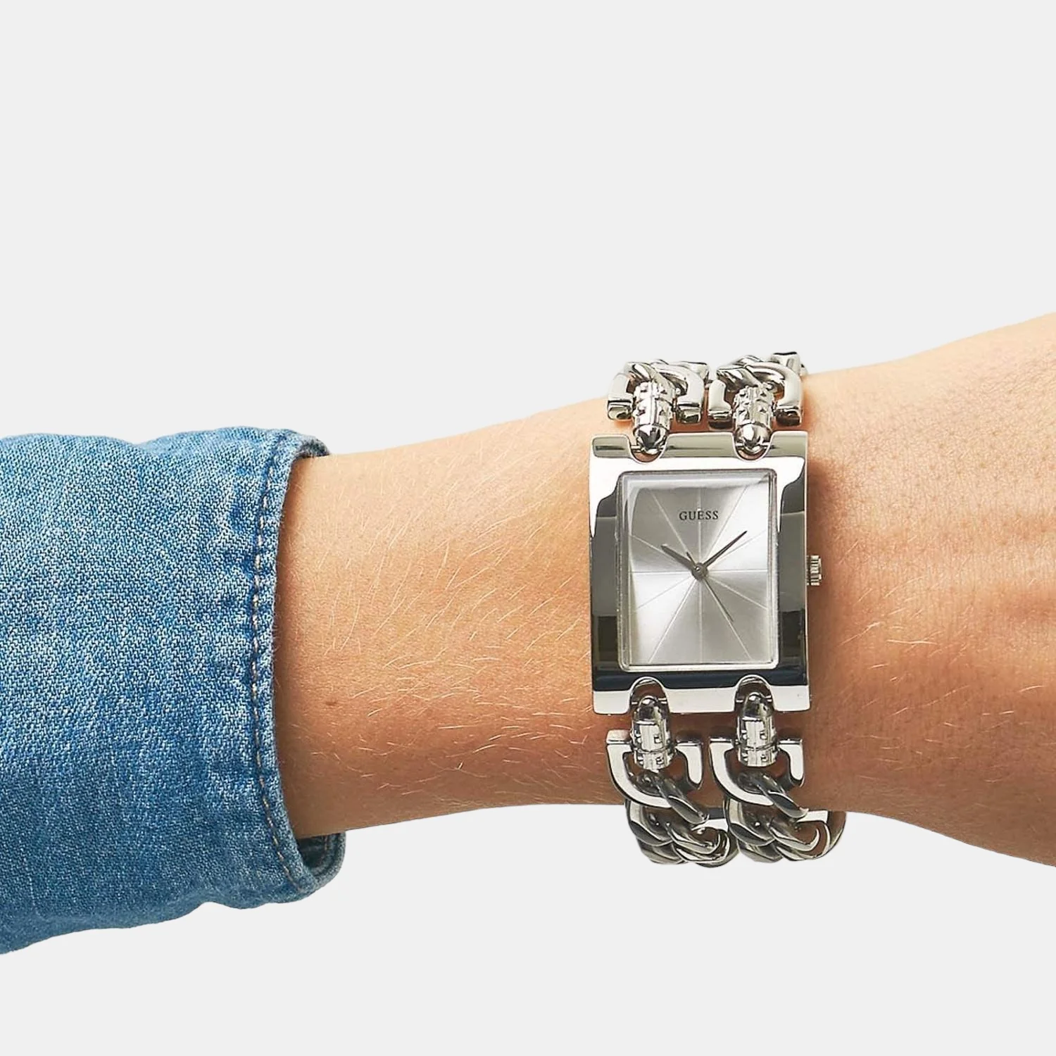 Women Quartz Silver Dial Analog Stainless Steel Watch W1117L1 - Image 4