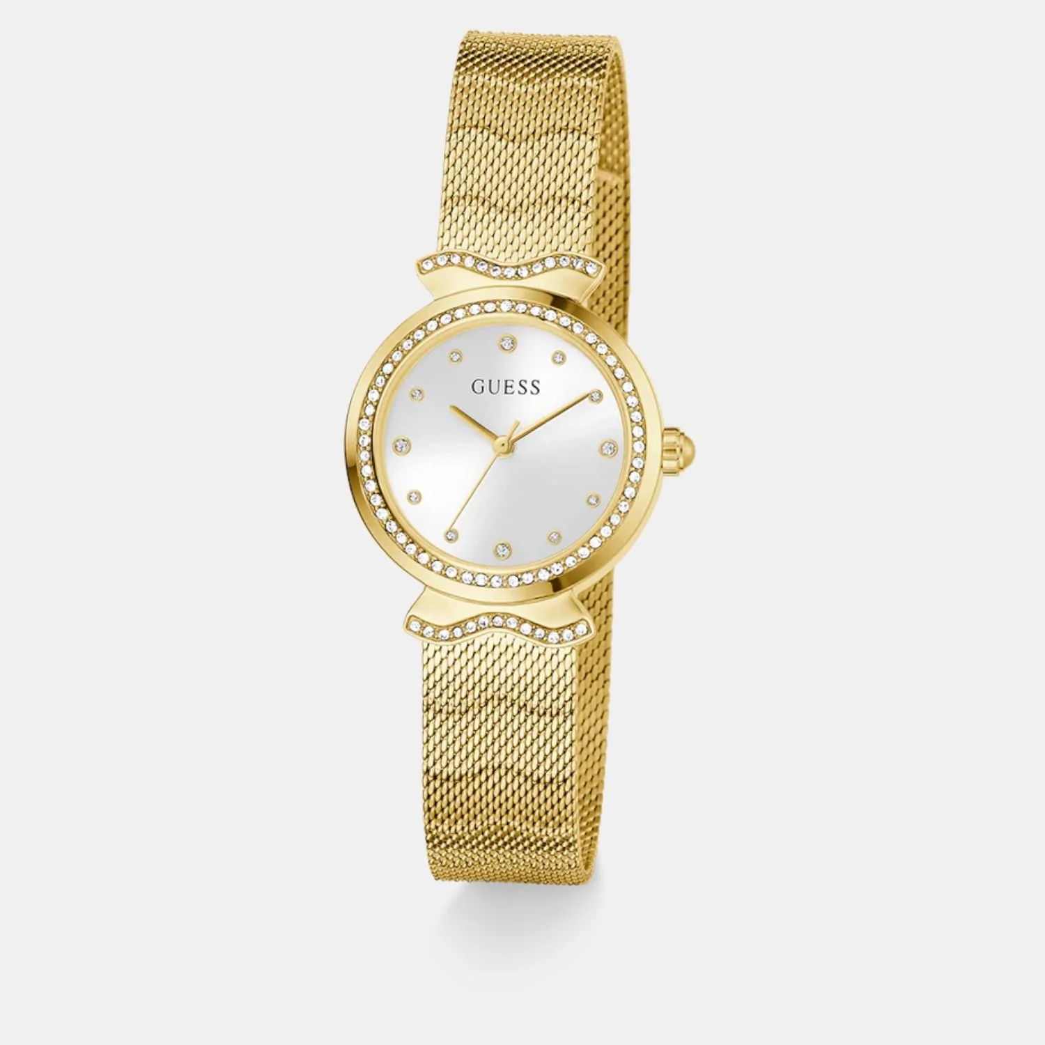 Women Quartz White Dial Analog Mesh Watch GW0866L2 - Image 2