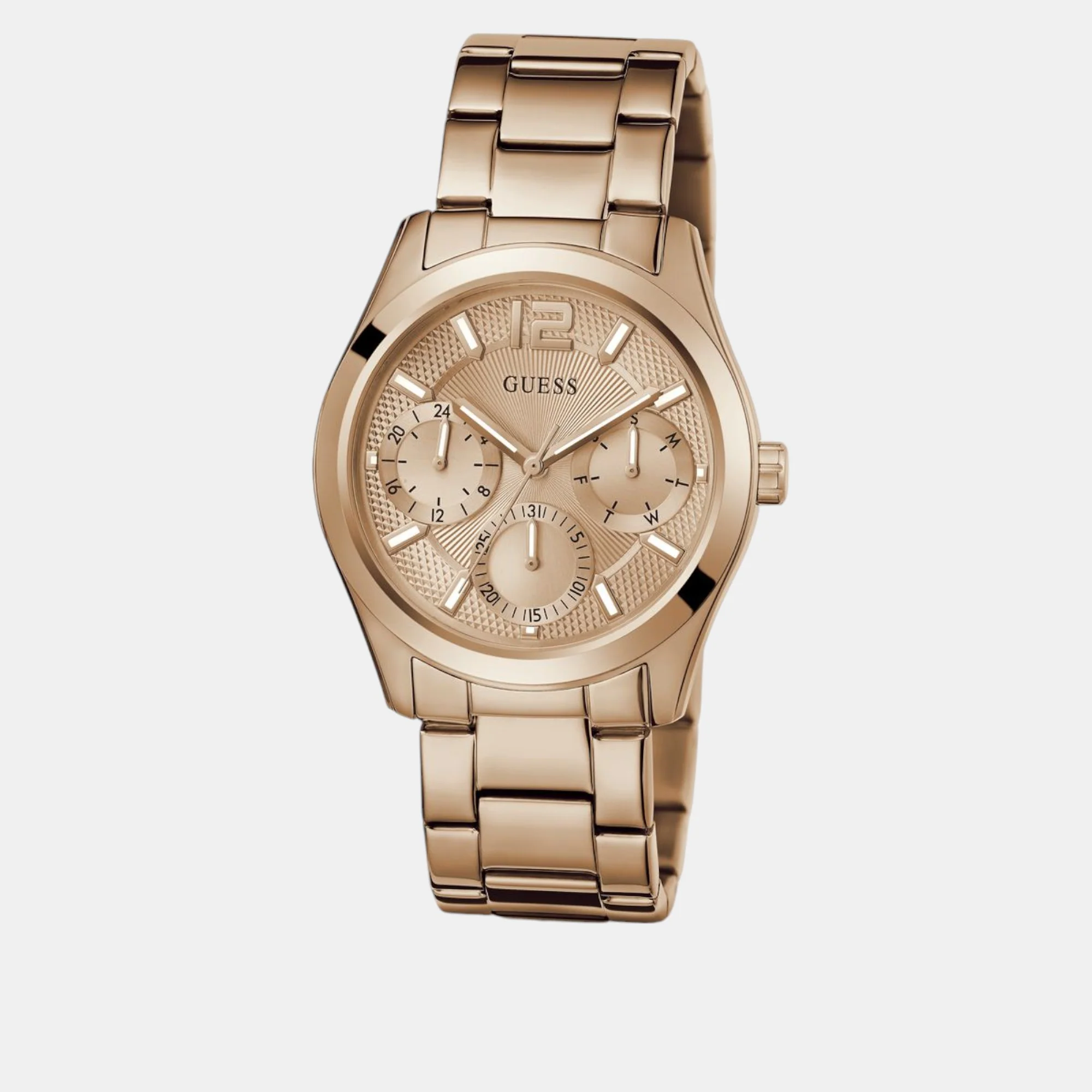 Zoe Women Quartz Rose Gold Dial Multi-Function Stainless Steel Watch GW0760L3 - Image 3