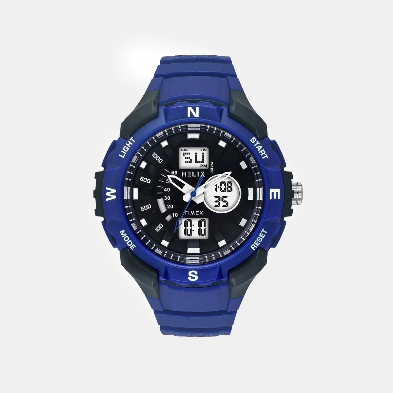 Men Quartz Black Dial Analog-Digital Resin Watch TWESK4602T