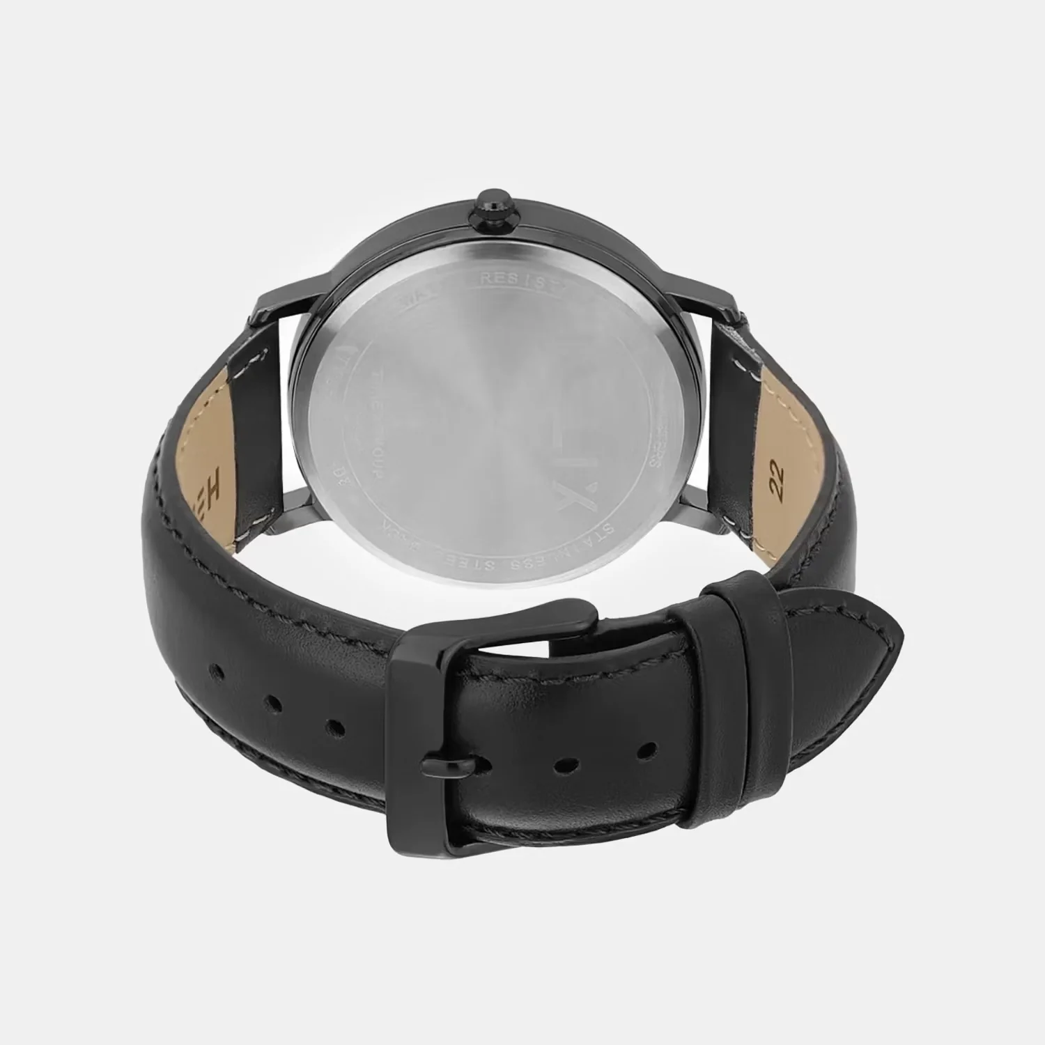 Men Quartz Black Dial Analog Leather Watch TW053HG13T - Image 5
