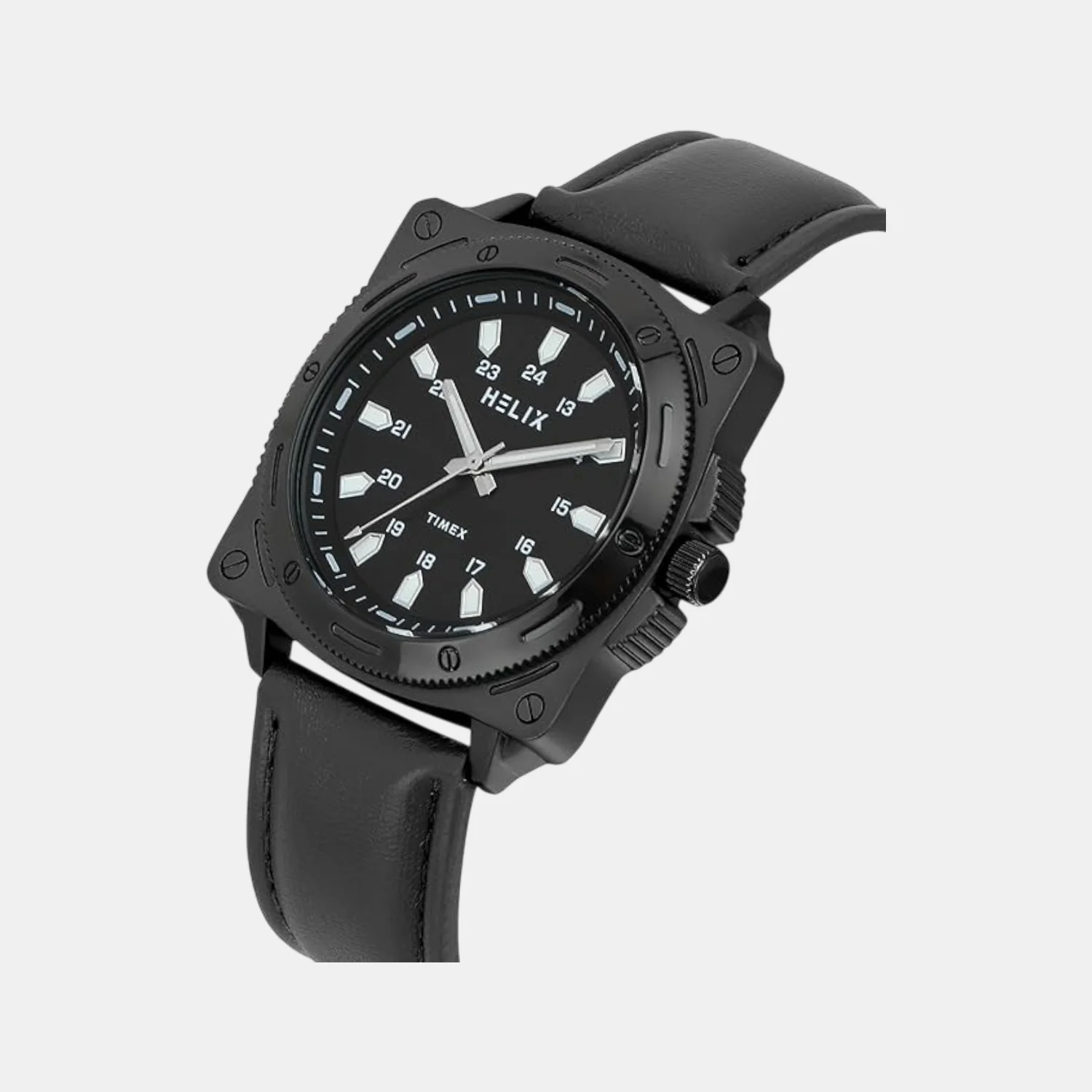 Men Quartz Black Dial Analog Leather Watch TW062HG00T - Image 2